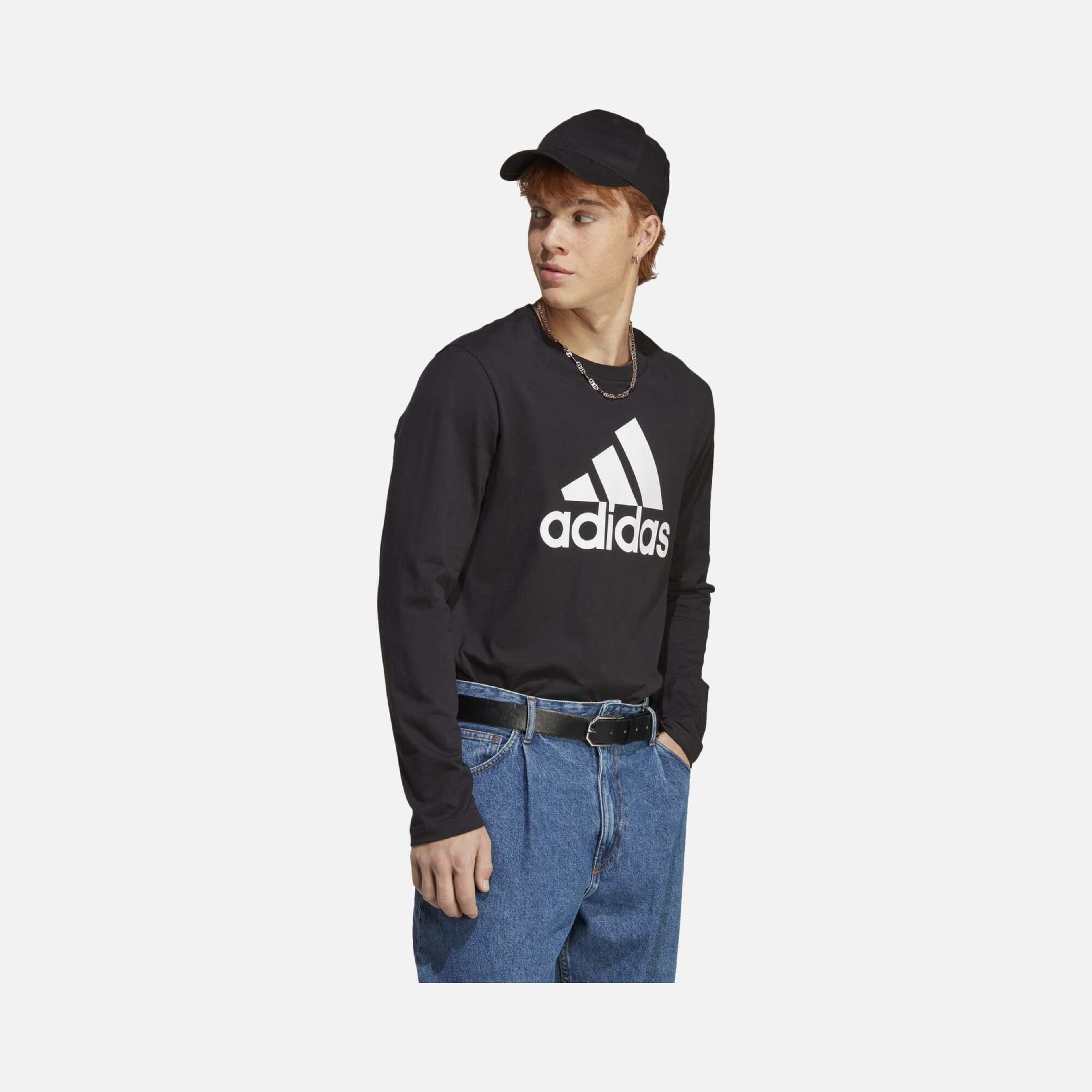 adidas Essentials Long-Sleeve Erkek Tişört