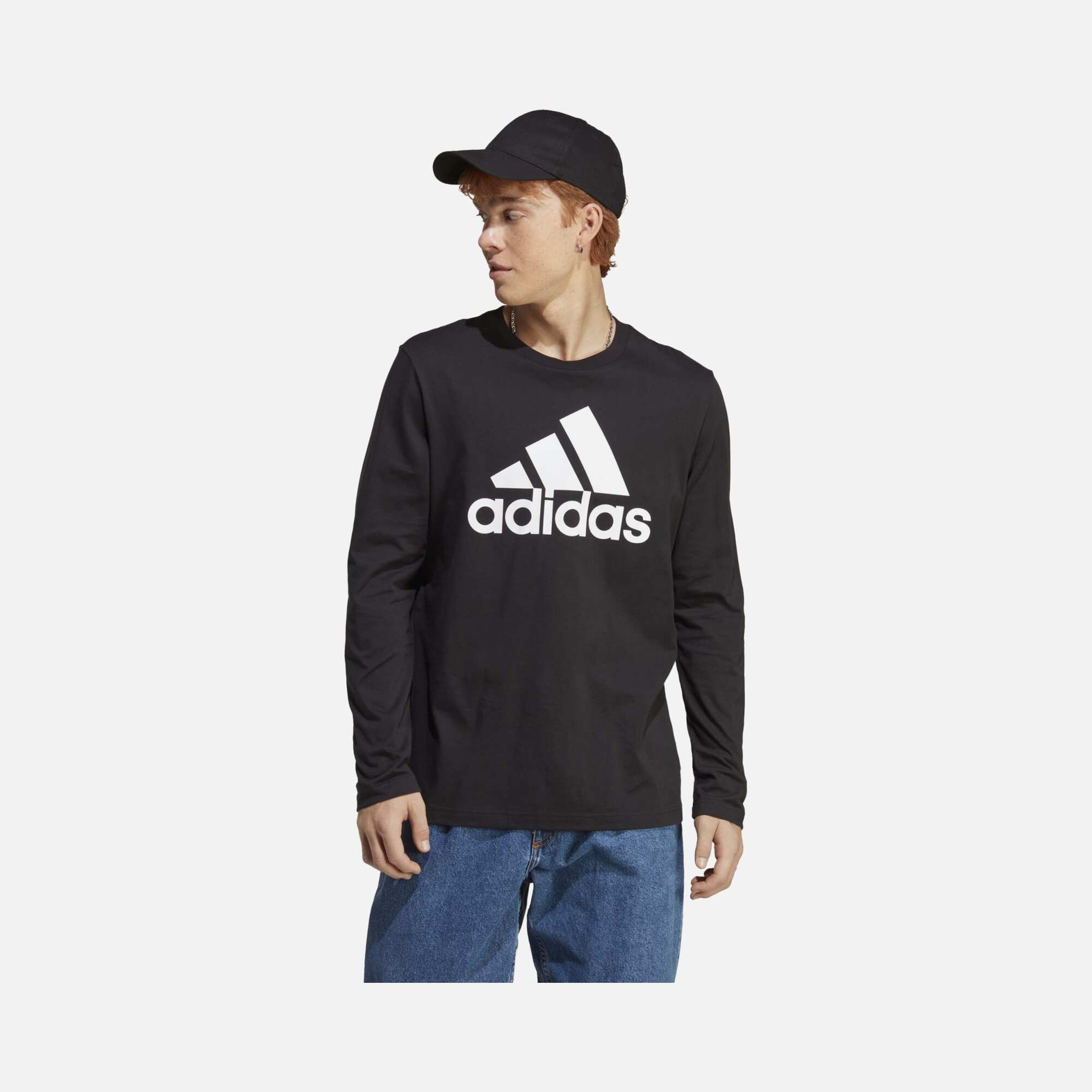 adidas Essentials Long-Sleeve Erkek Tişört