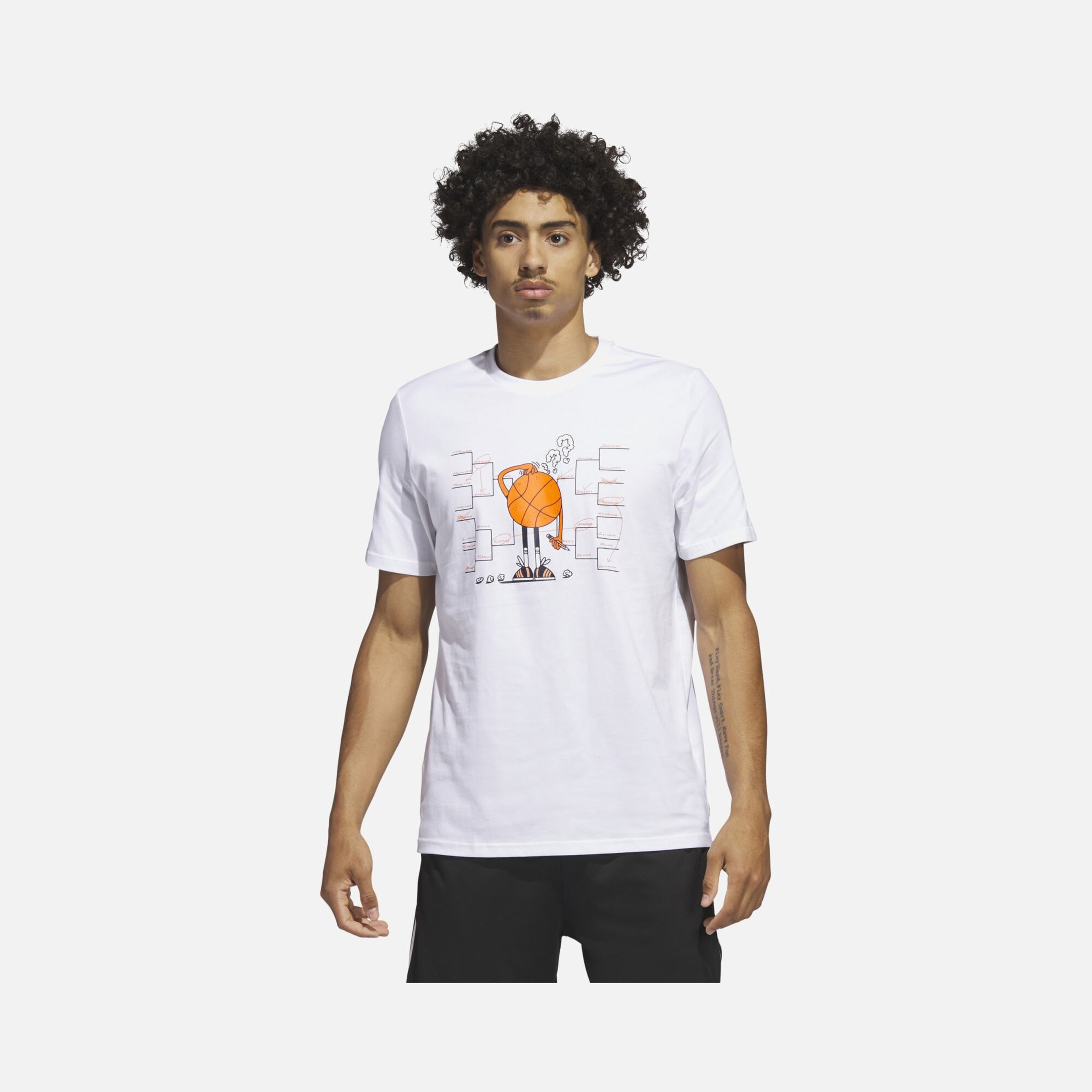adidas Lil'Stripe Basketball Graphic Short-Sleeve Erkek Tişört