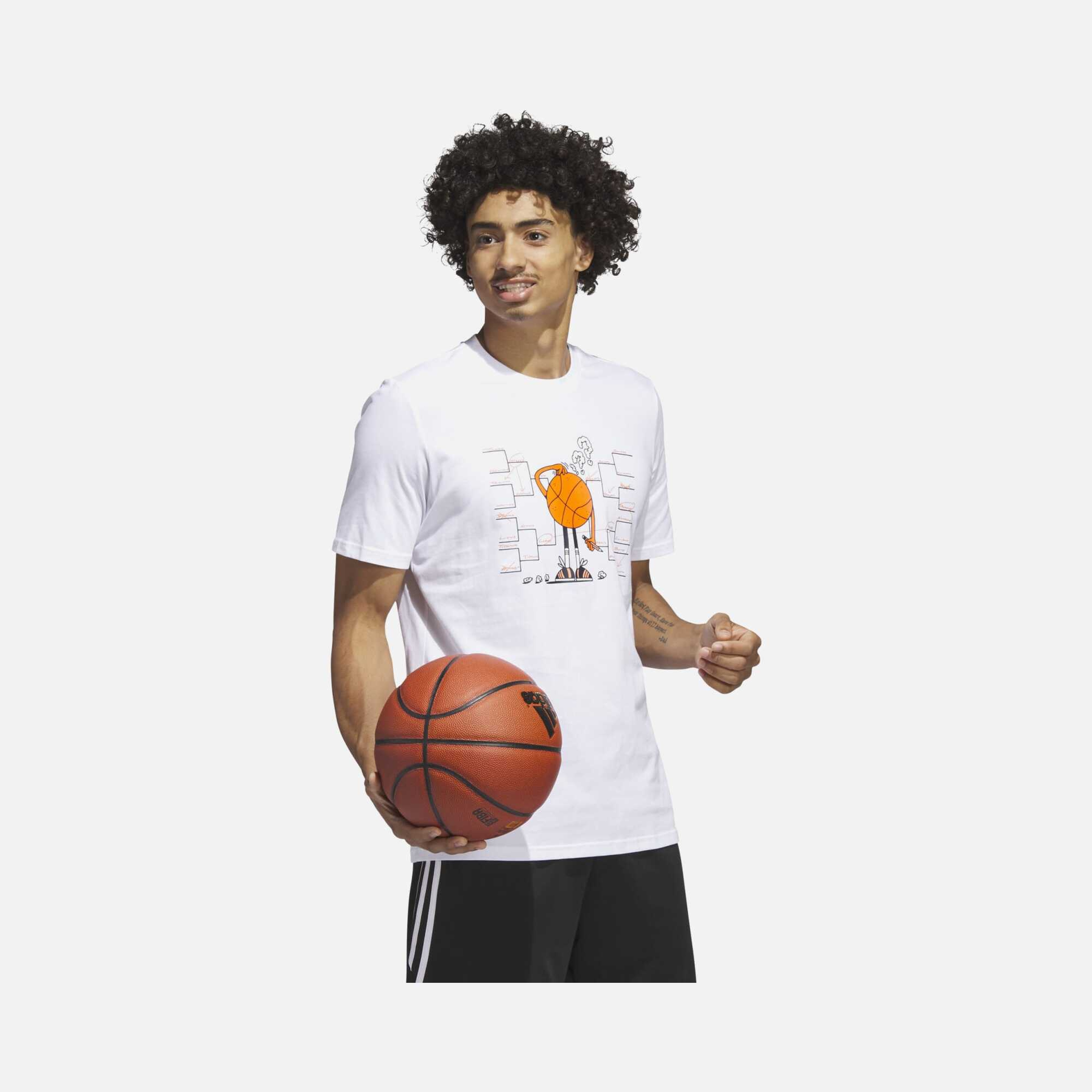 adidas Lil'Stripe Basketball Graphic Short-Sleeve Erkek Tişört