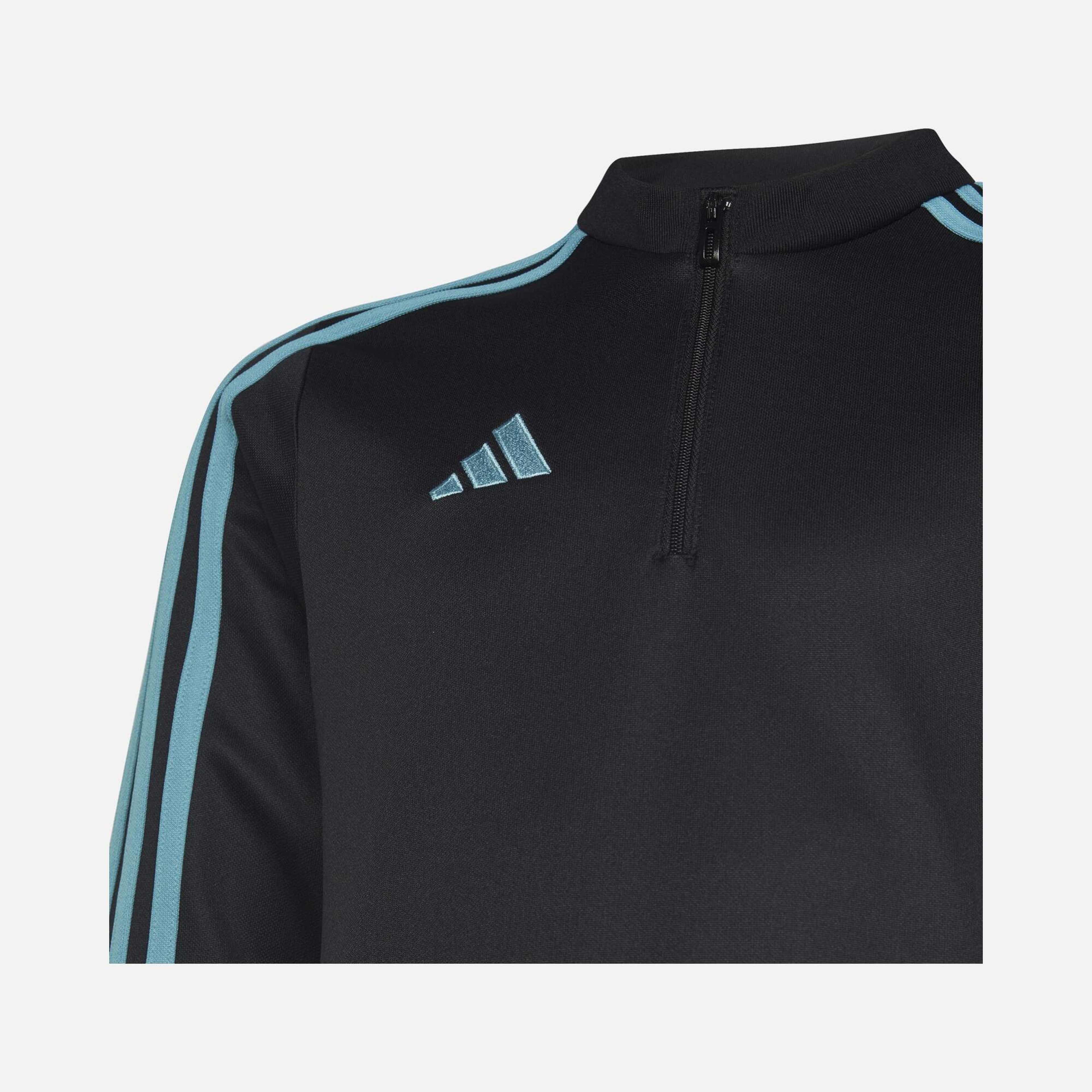adidas AEROREADY Tiro 23 3-Stripes 1/2 Zip Training Long-Sleeve Çocuk Tişört