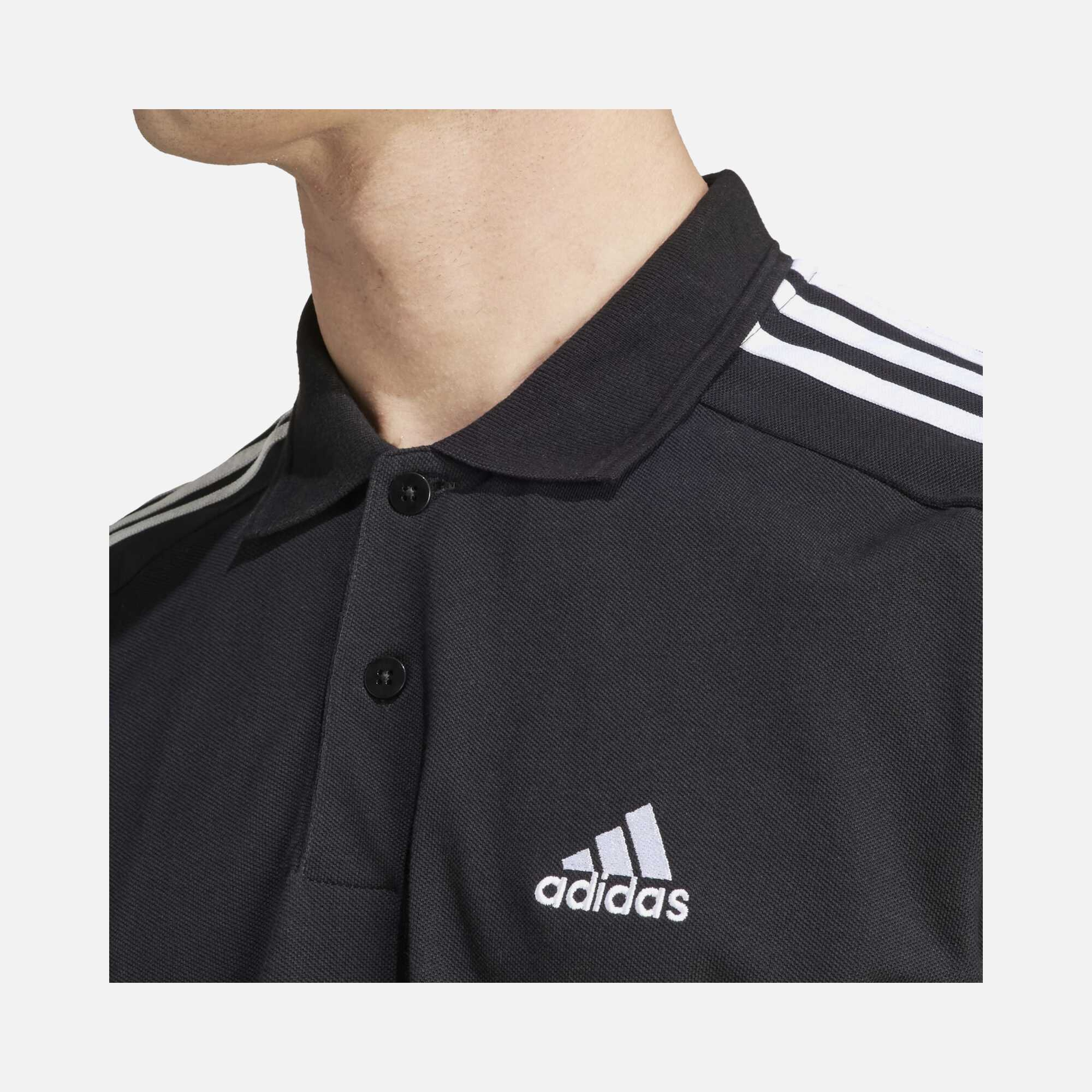 adidas Essentials Piqué Embroidered Small Logo 3-Stripes Polo Short-Sleeve Erkek Tişört