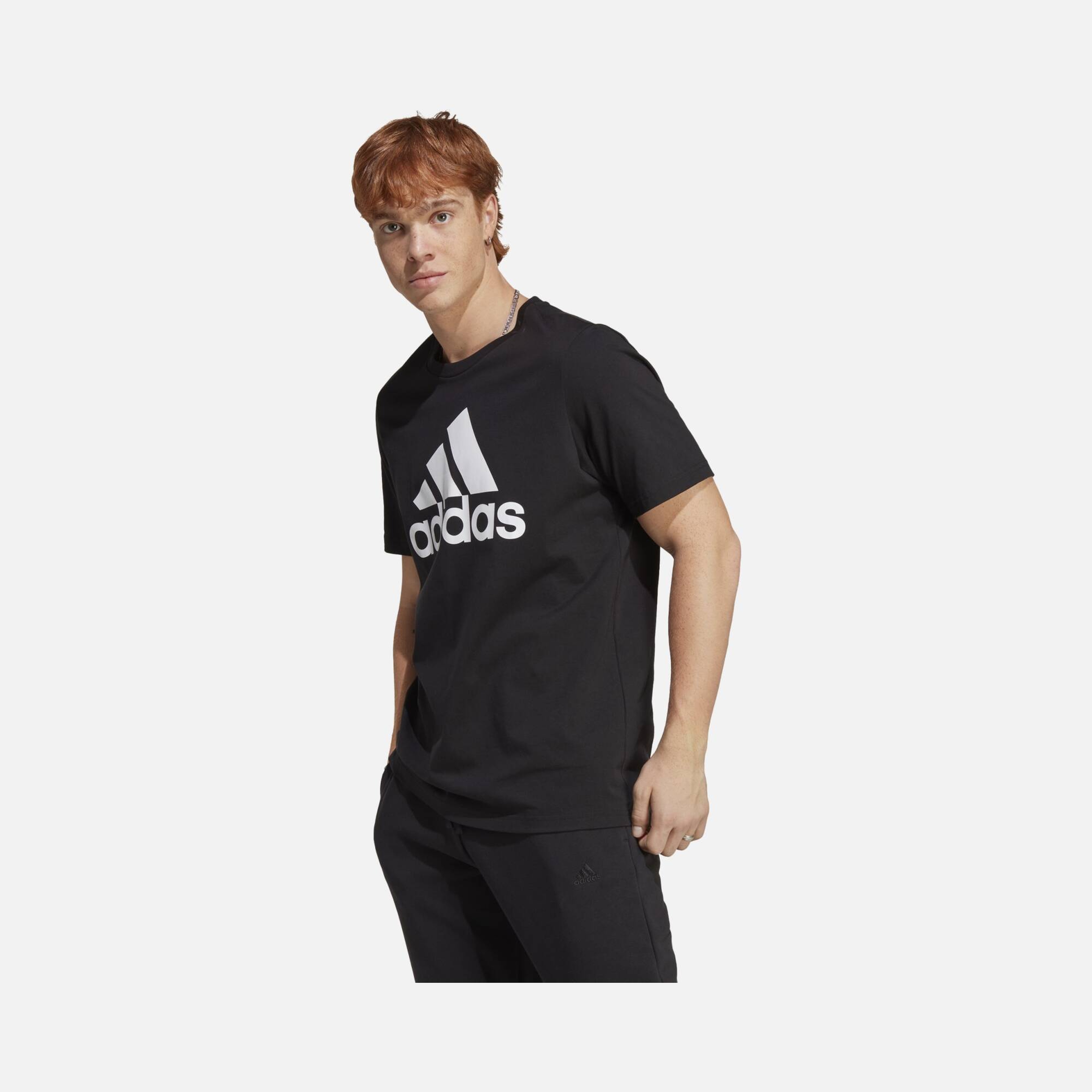 adidas Essentials Single Jersey Big Logo Short-Sleeve Erkek Tişört
