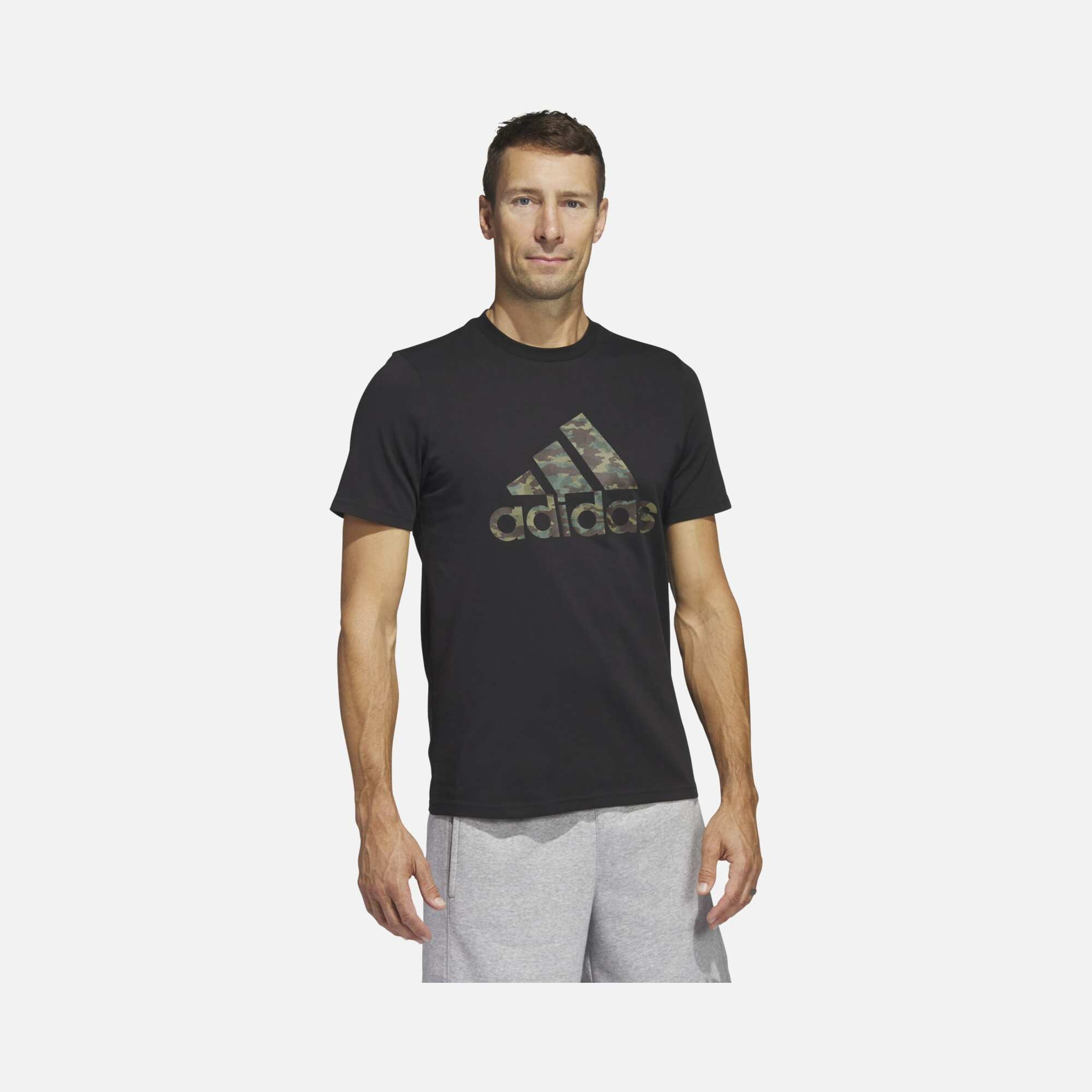 adidas Sportswear Camouflage Logo Short-Sleeve Erkek Tişört