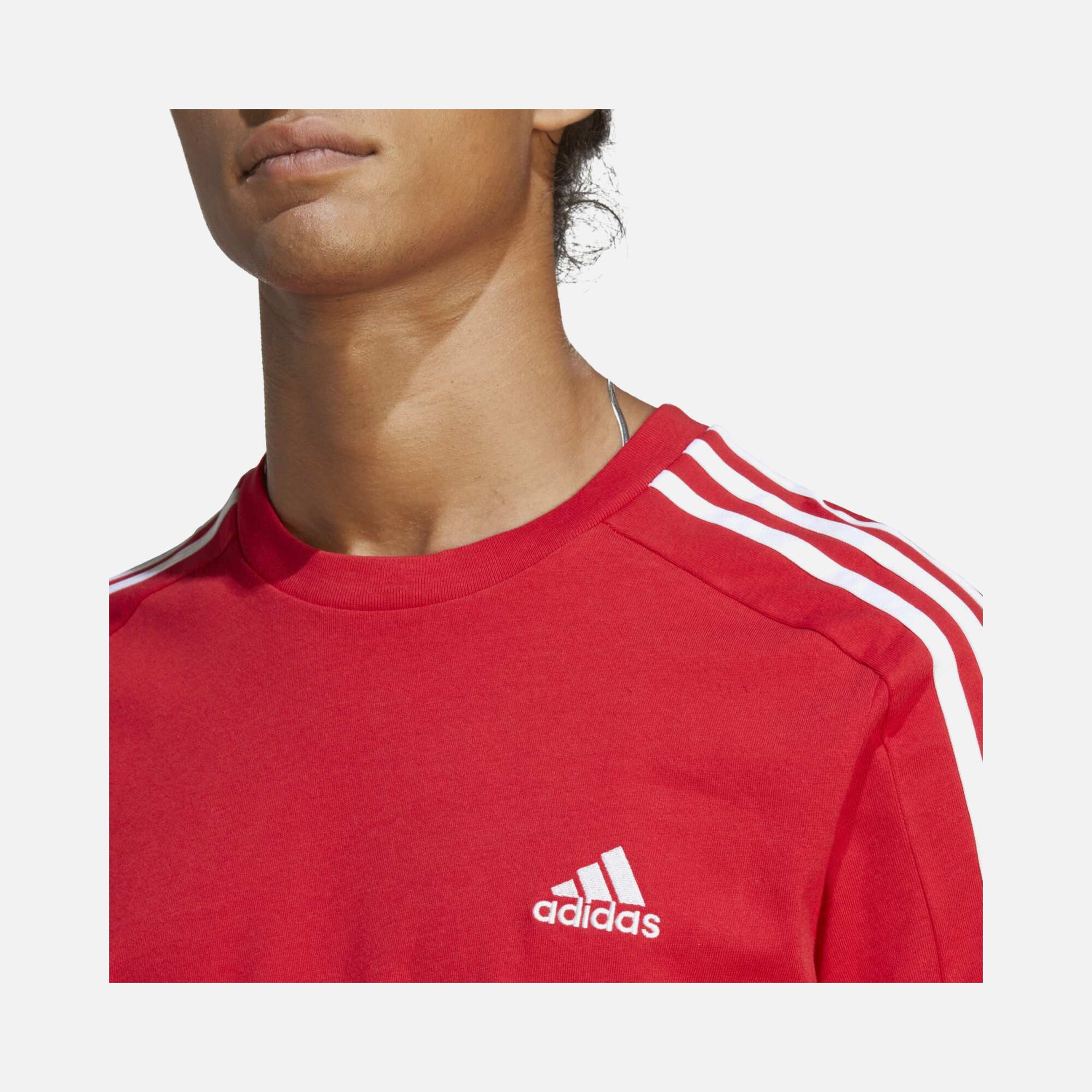 adidas Essentials Single Jersey 3-Stripes Short-Sleeve Erkek Tişört