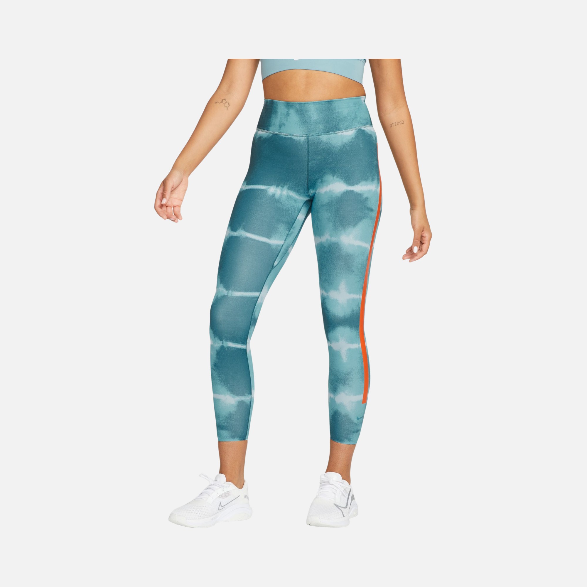 Nike One Luxe Mid-Rise Printed Training Kadın Tayt
