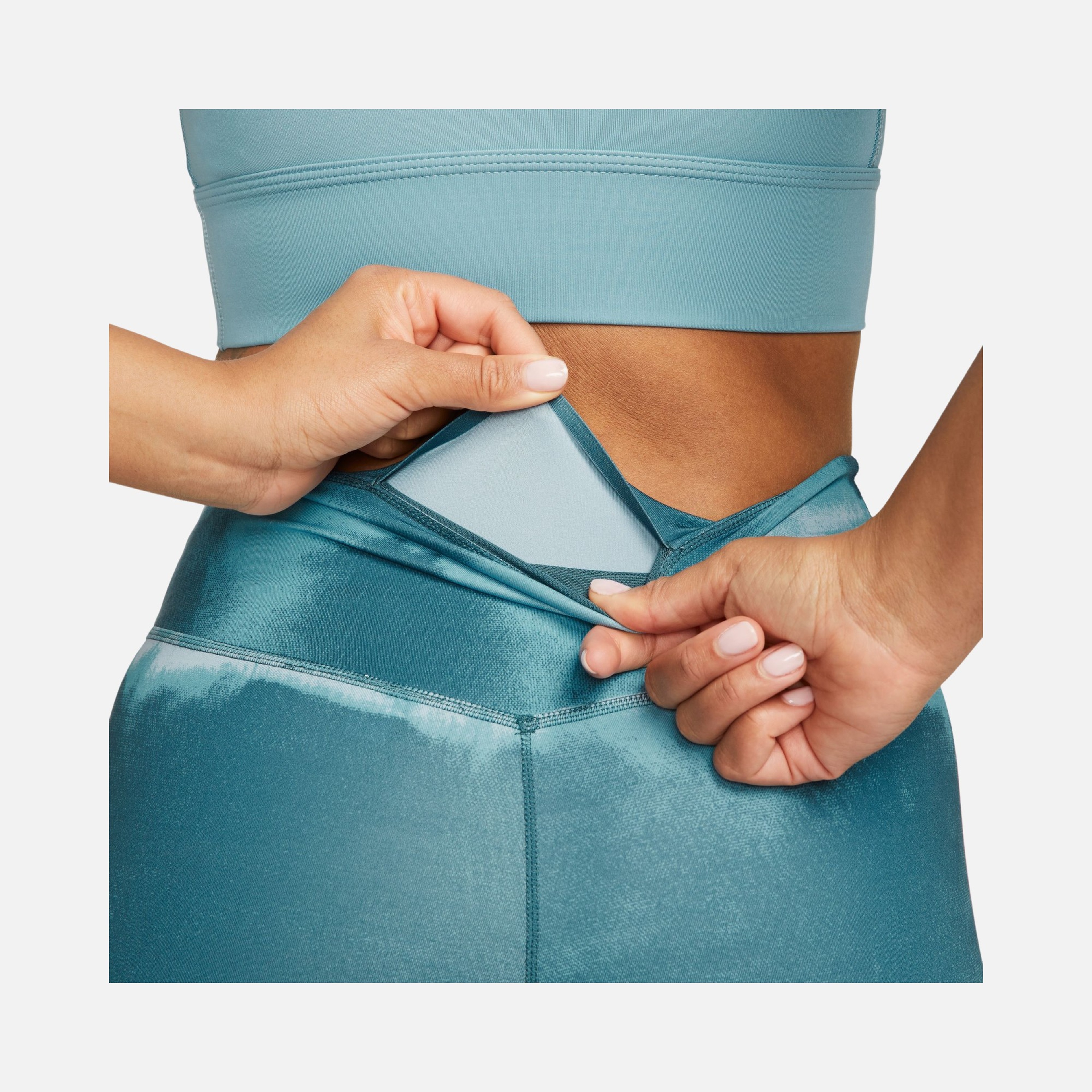 Nike One Luxe Mid-Rise Printed Training Kadın Tayt