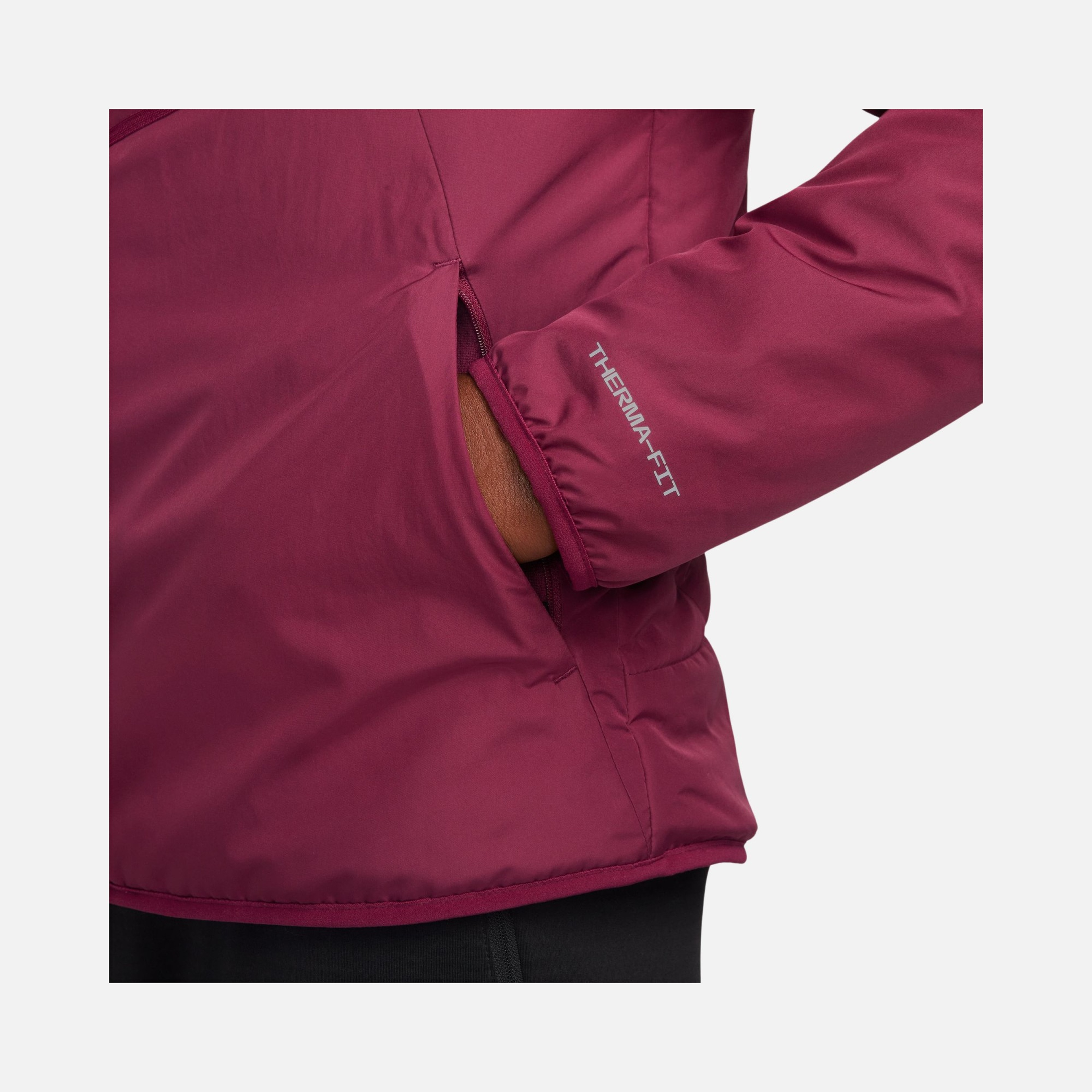 Nike Therma-Fit Repel Aerolayer Synthetic-Fill Running Full-Zip Hoodie Erkek Ceket