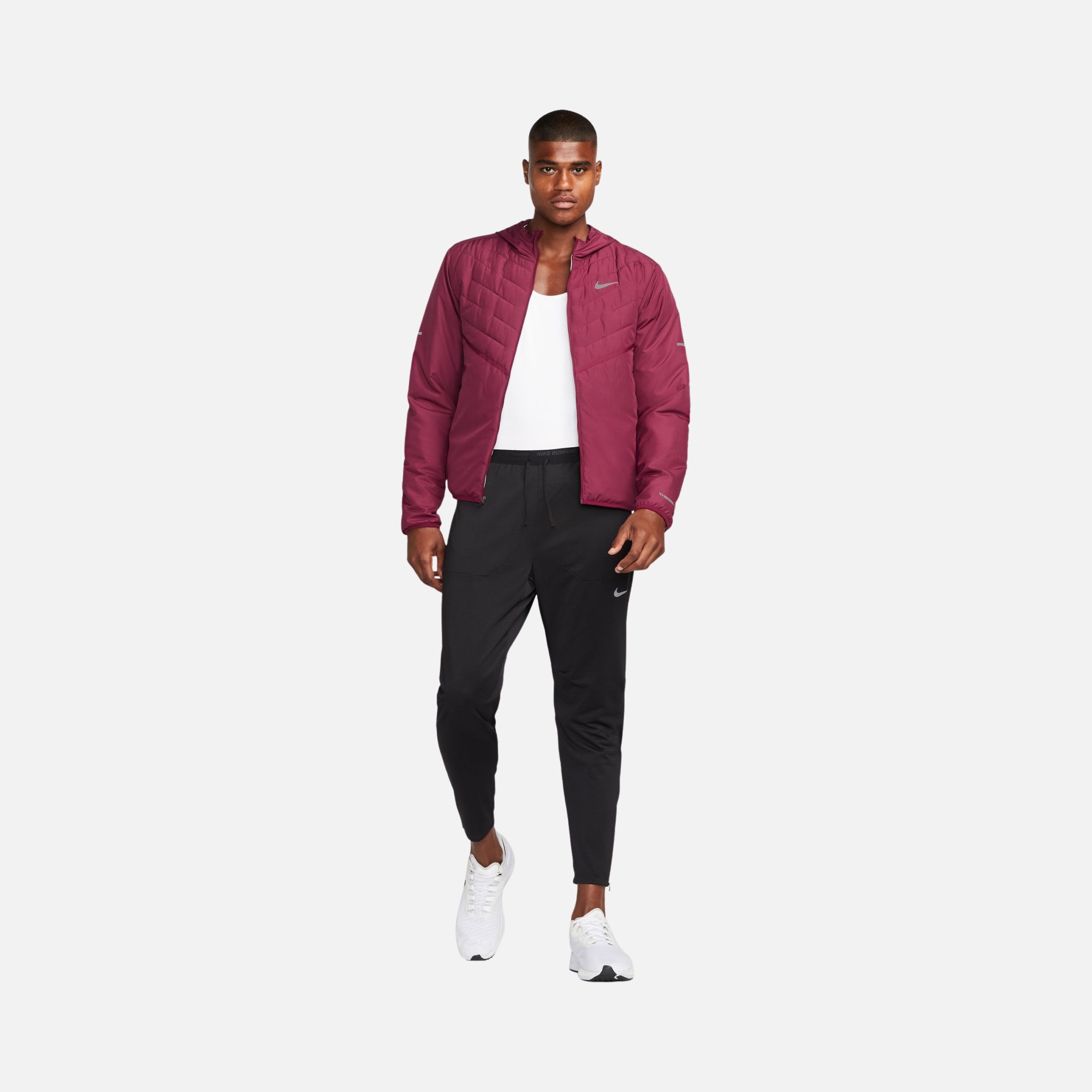 Nike Therma-Fit Repel Aerolayer Synthetic-Fill Running Full-Zip Hoodie Erkek Ceket