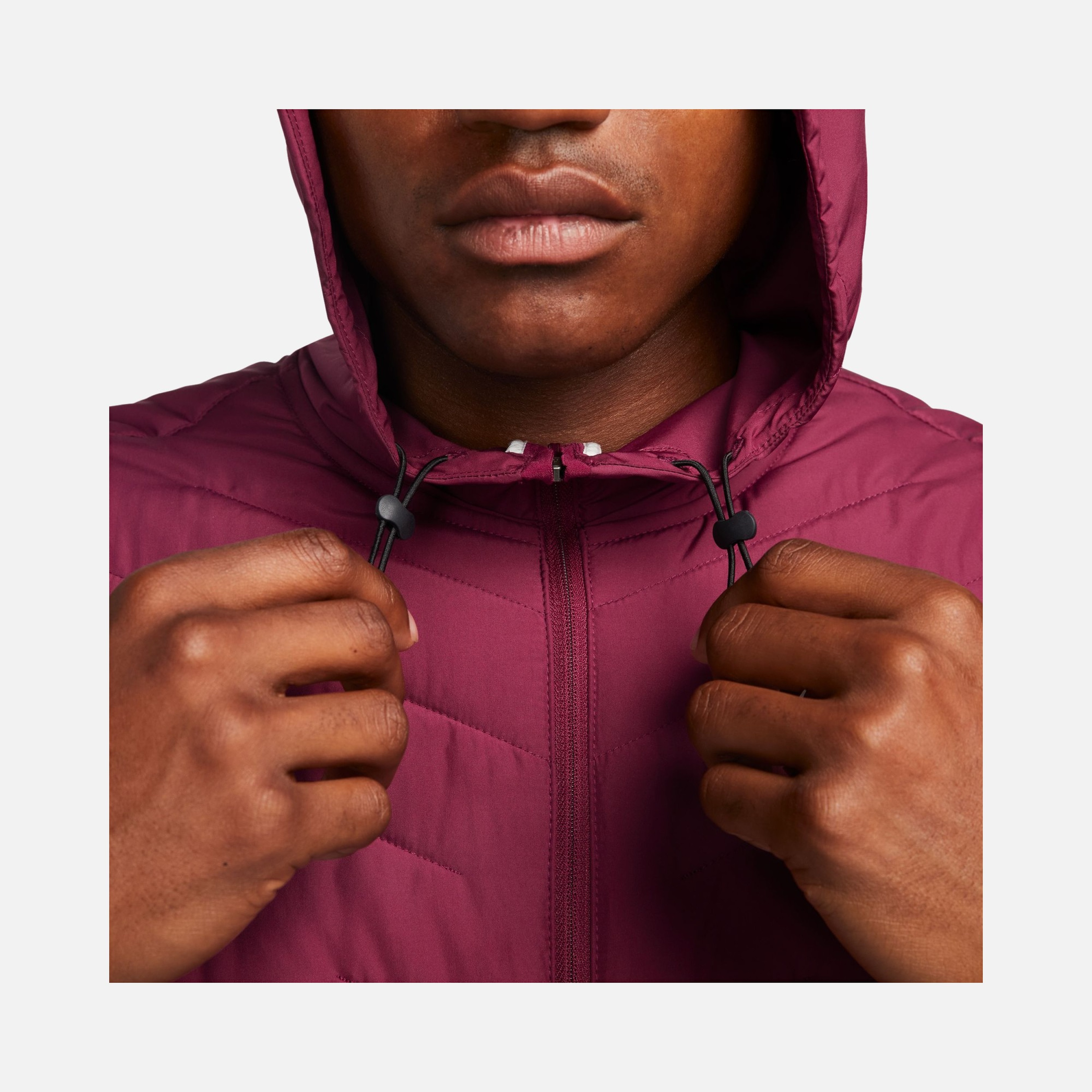Nike Therma-Fit Repel Aerolayer Synthetic-Fill Running Full-Zip Hoodie Erkek Ceket
