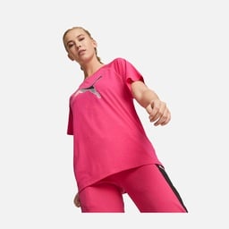 Puma Sportswear Evostripe Graphics Logo Short-Sleeve Kadın Tişört
