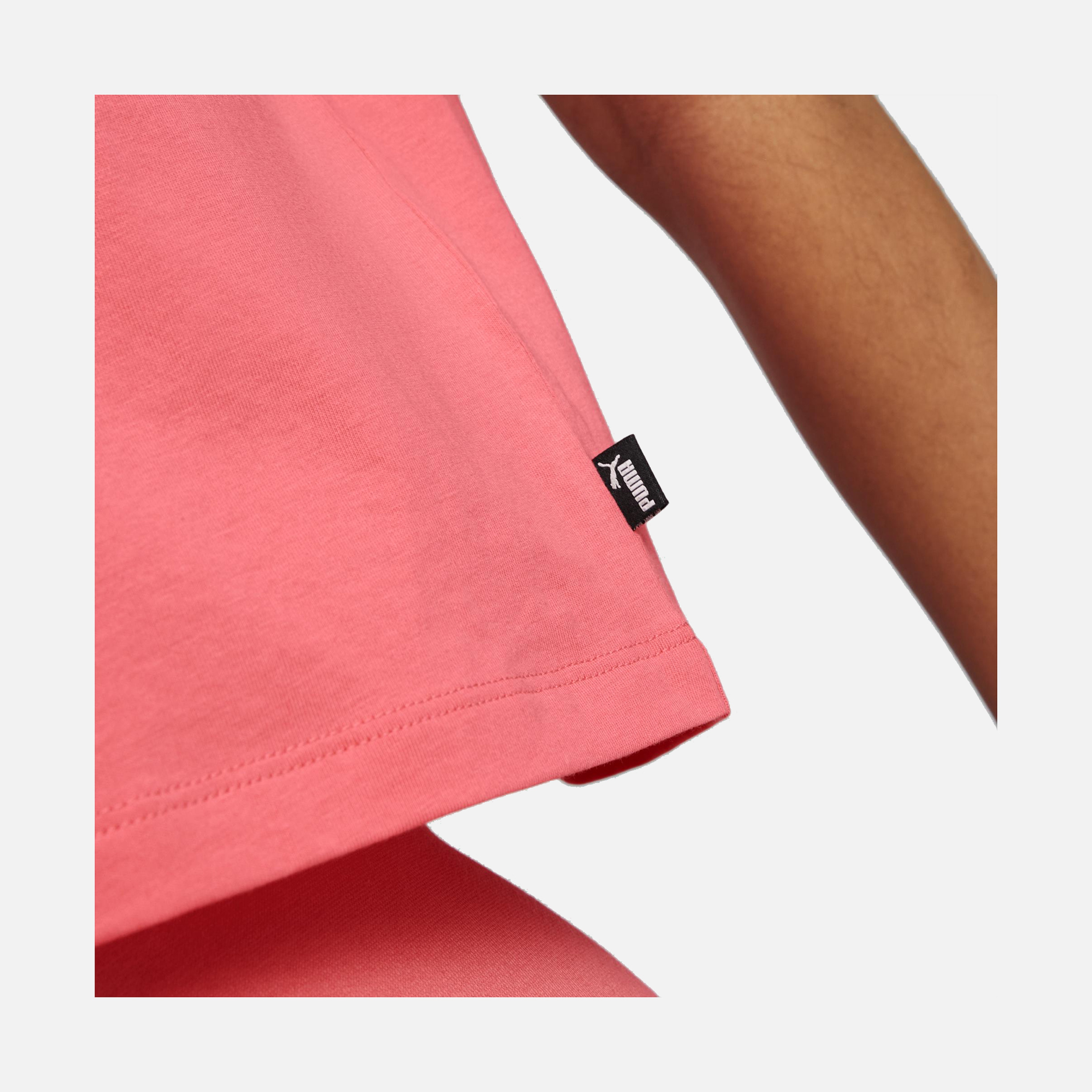 Puma Sportswear Essentials Logo Cropped Short-Sleeve Kadın Tişört