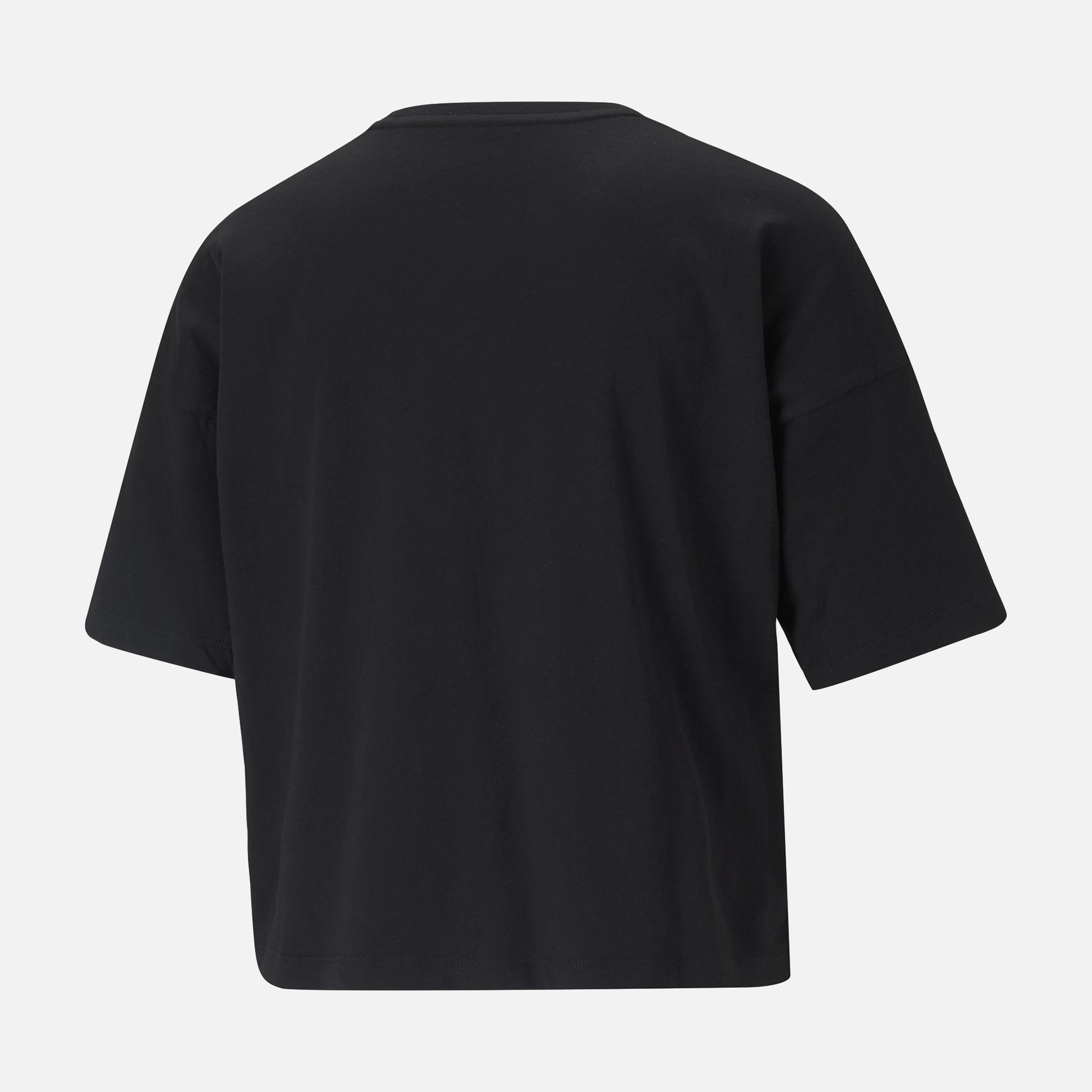 Puma Sportswear Essentials Logo Cropped Short-Sleeve Kadın Tişört