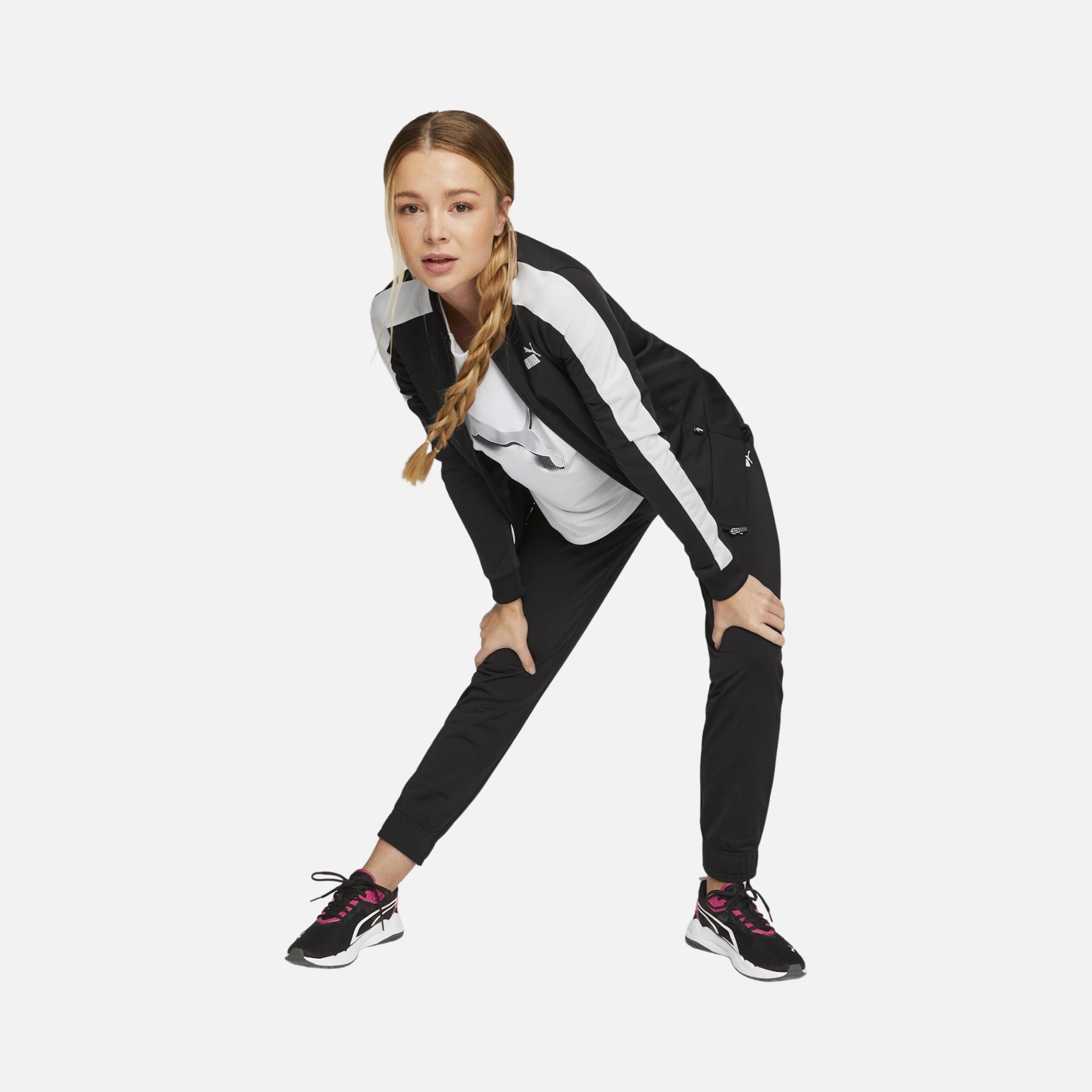 Puma Sportswear Baseball Tricot Full-Zip Kadın Eşofman Takımı