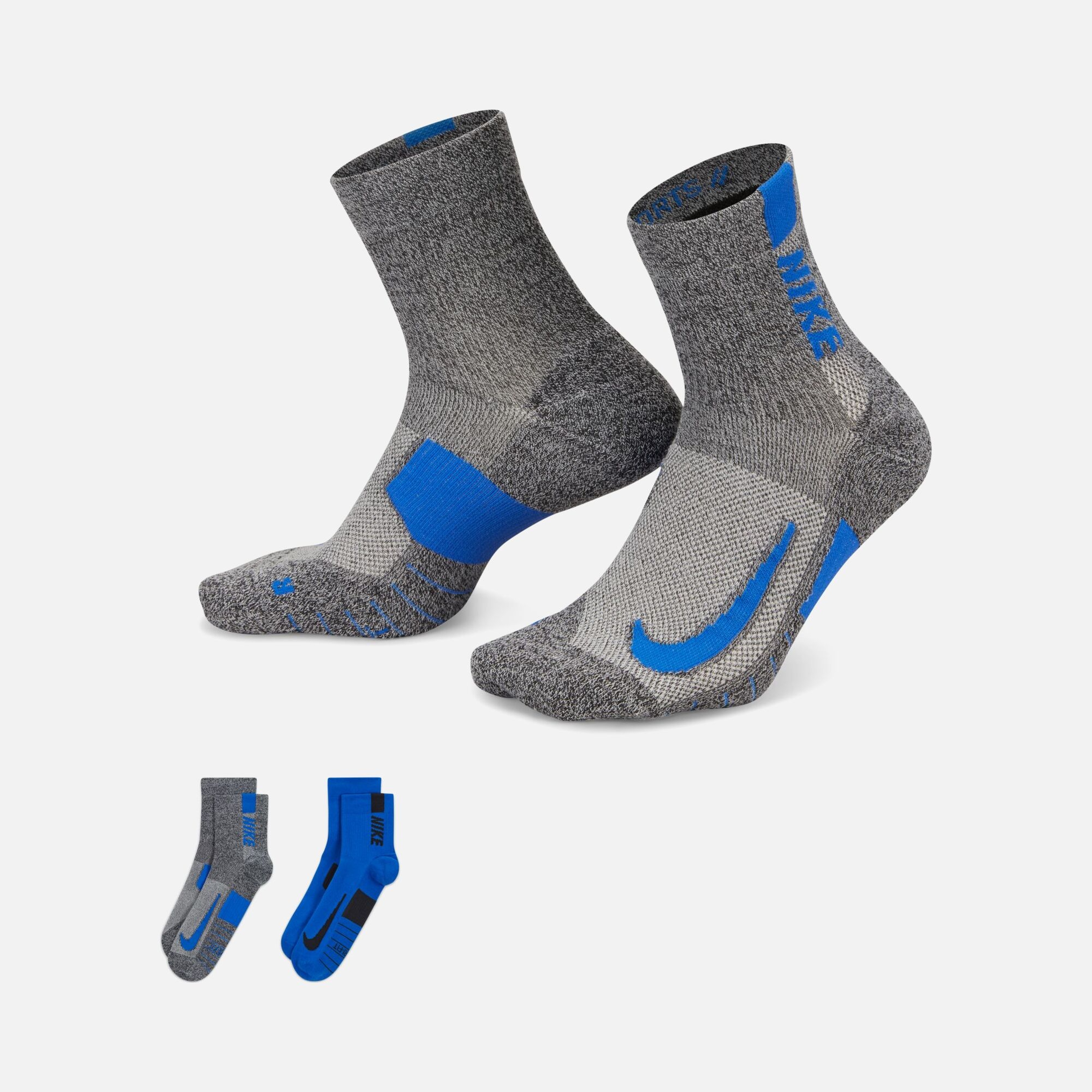 Nike Multiplier Ankle (2 Pairs) Unisex Çorap