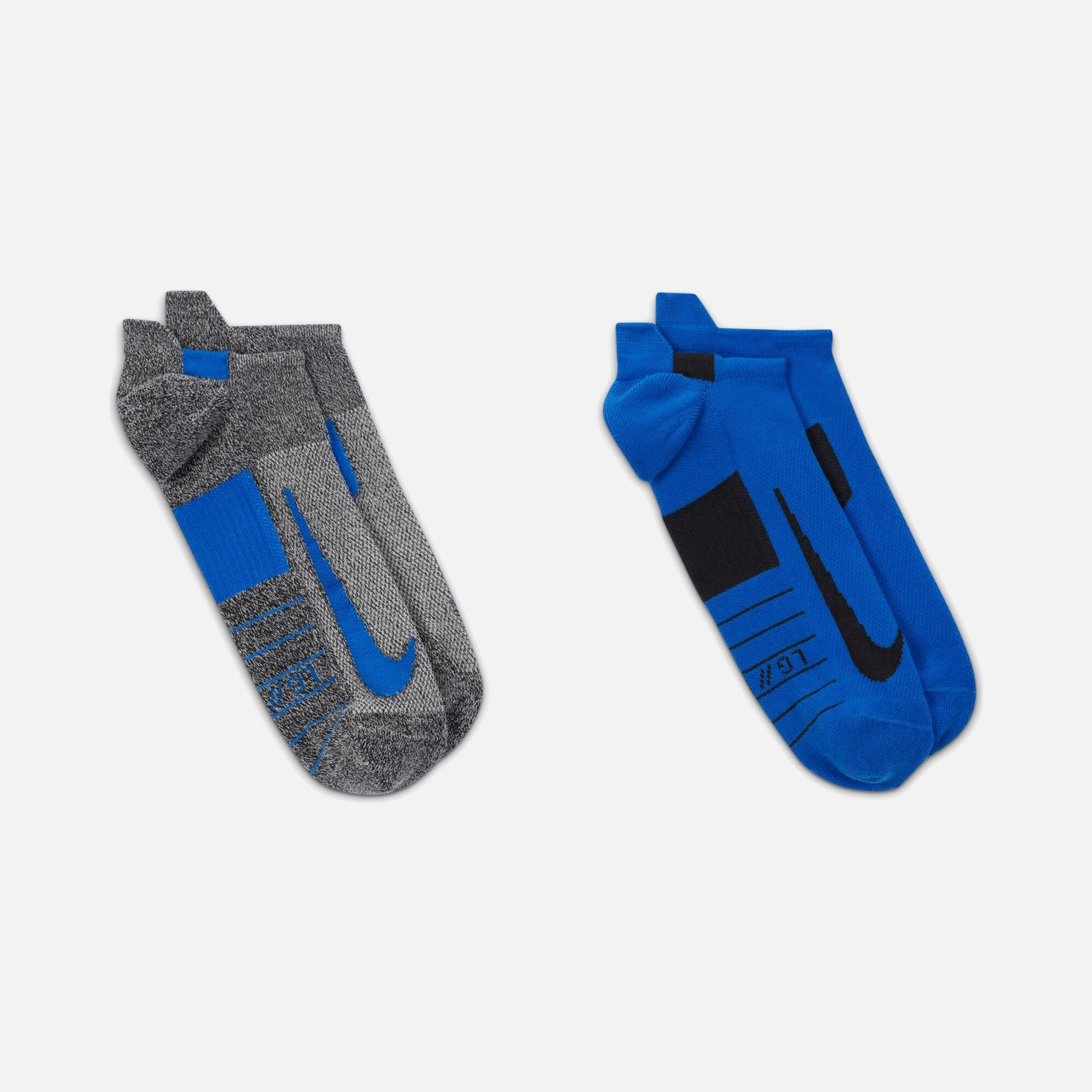 Nike Multiplier No-Show Running (2 Pair) Unisex Çorap