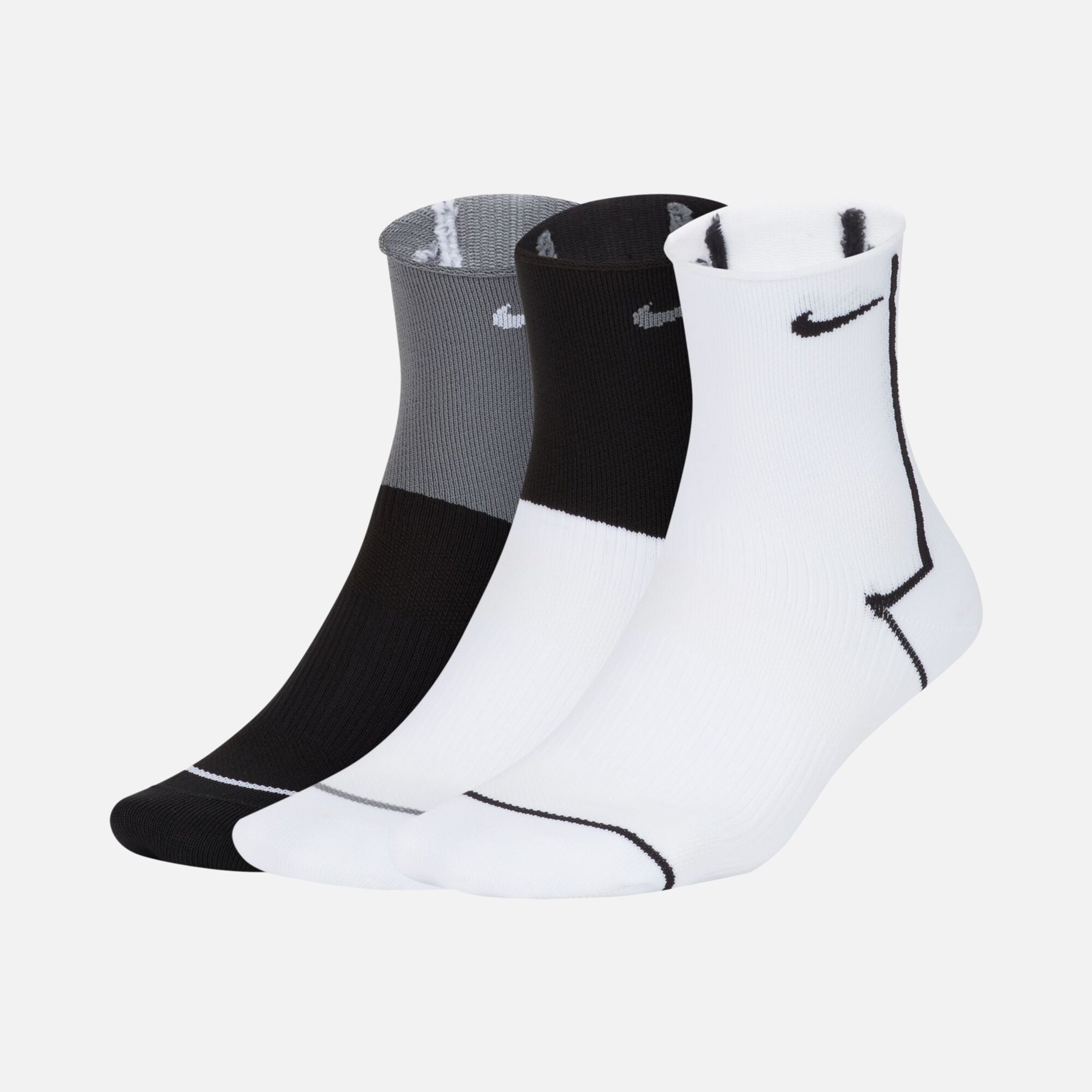 Nike Dri-Fit Everyday Plus Lightweight Training Ankle (3 Pairs) Kadın Çorap