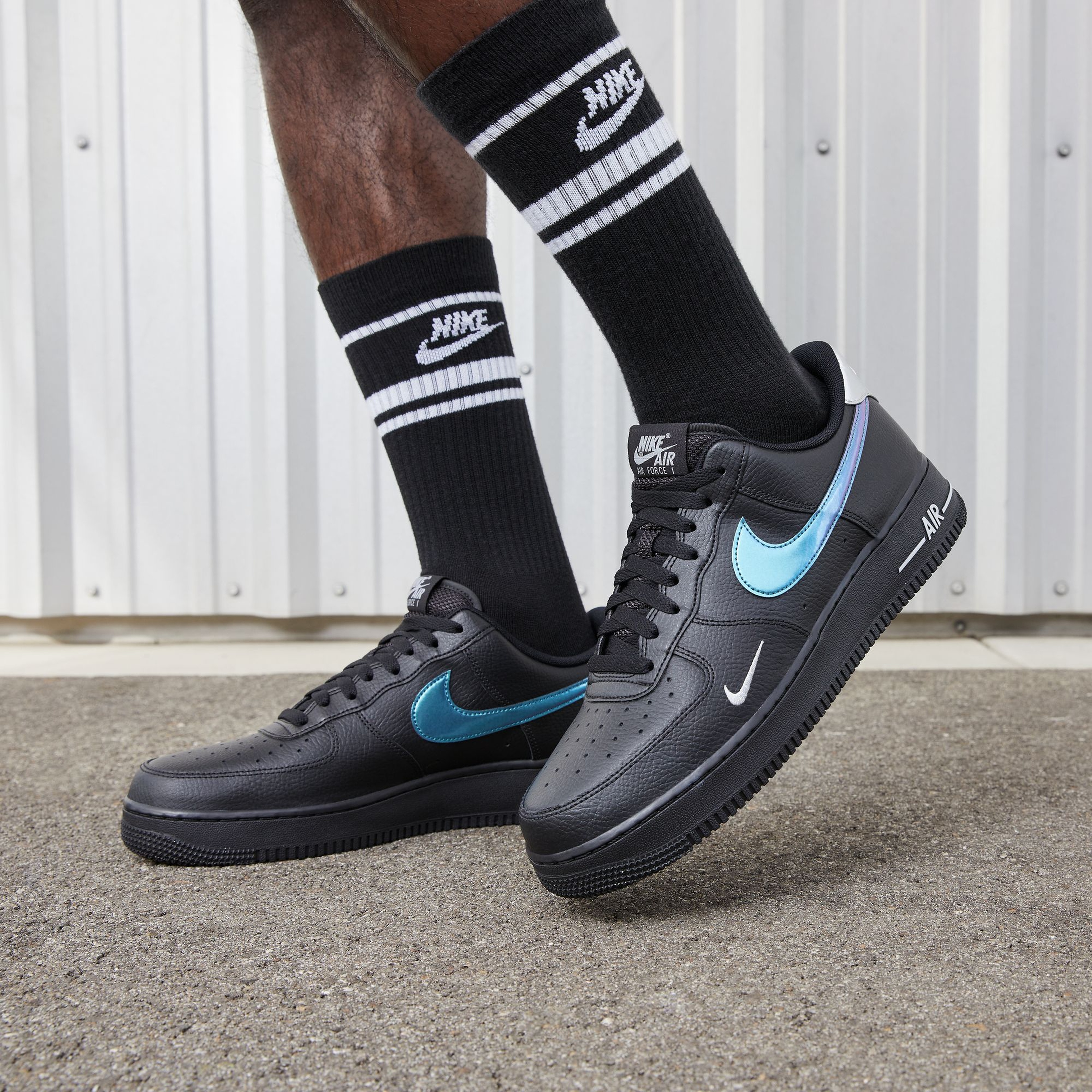 Nike Air Force 1 '07 ''Metallic Swoosh'' Erkek Spor Ayakkabı