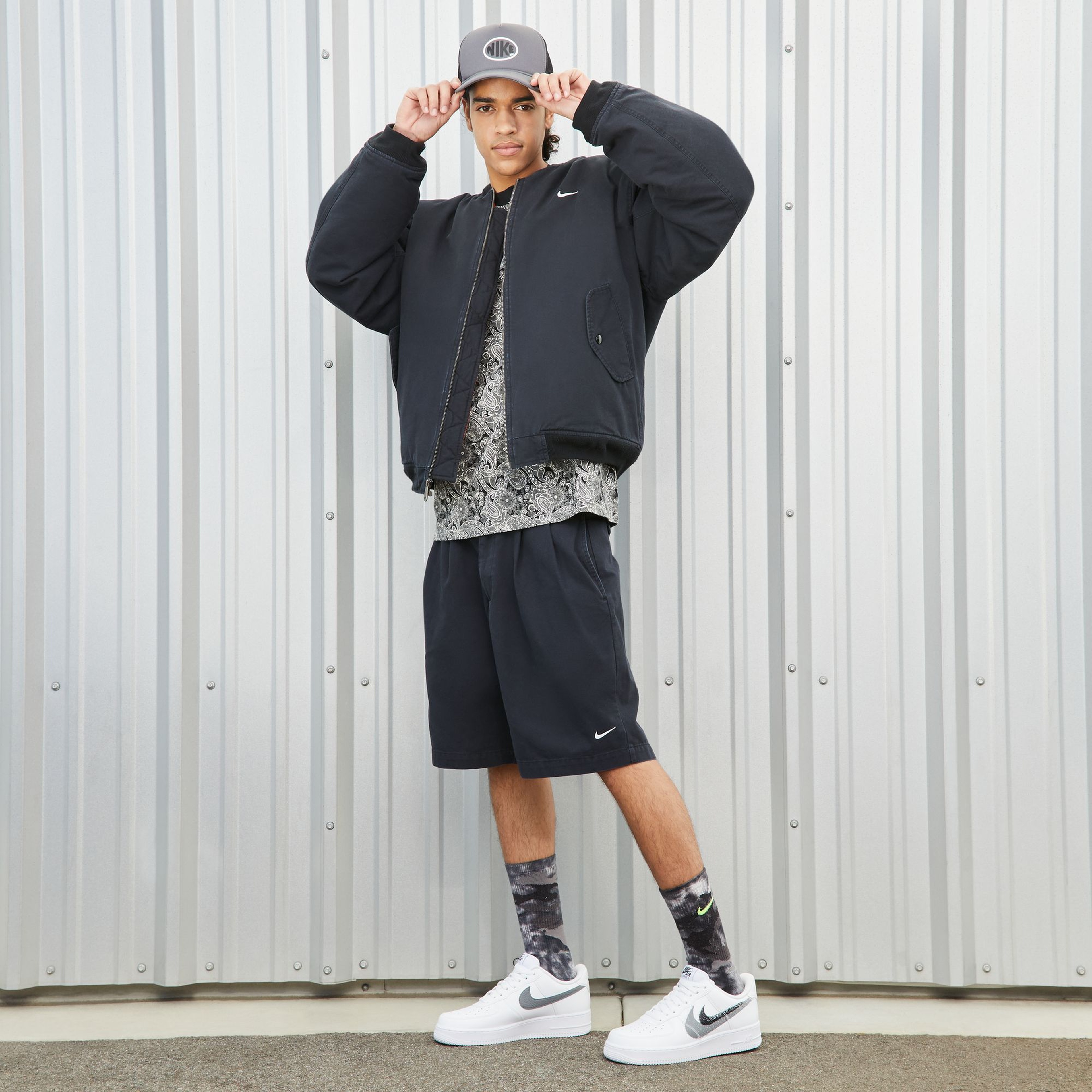 Nike Air Force 1 '07 ''Spray Paint Swoosh Logo'' Erkek Spor Ayakkabı