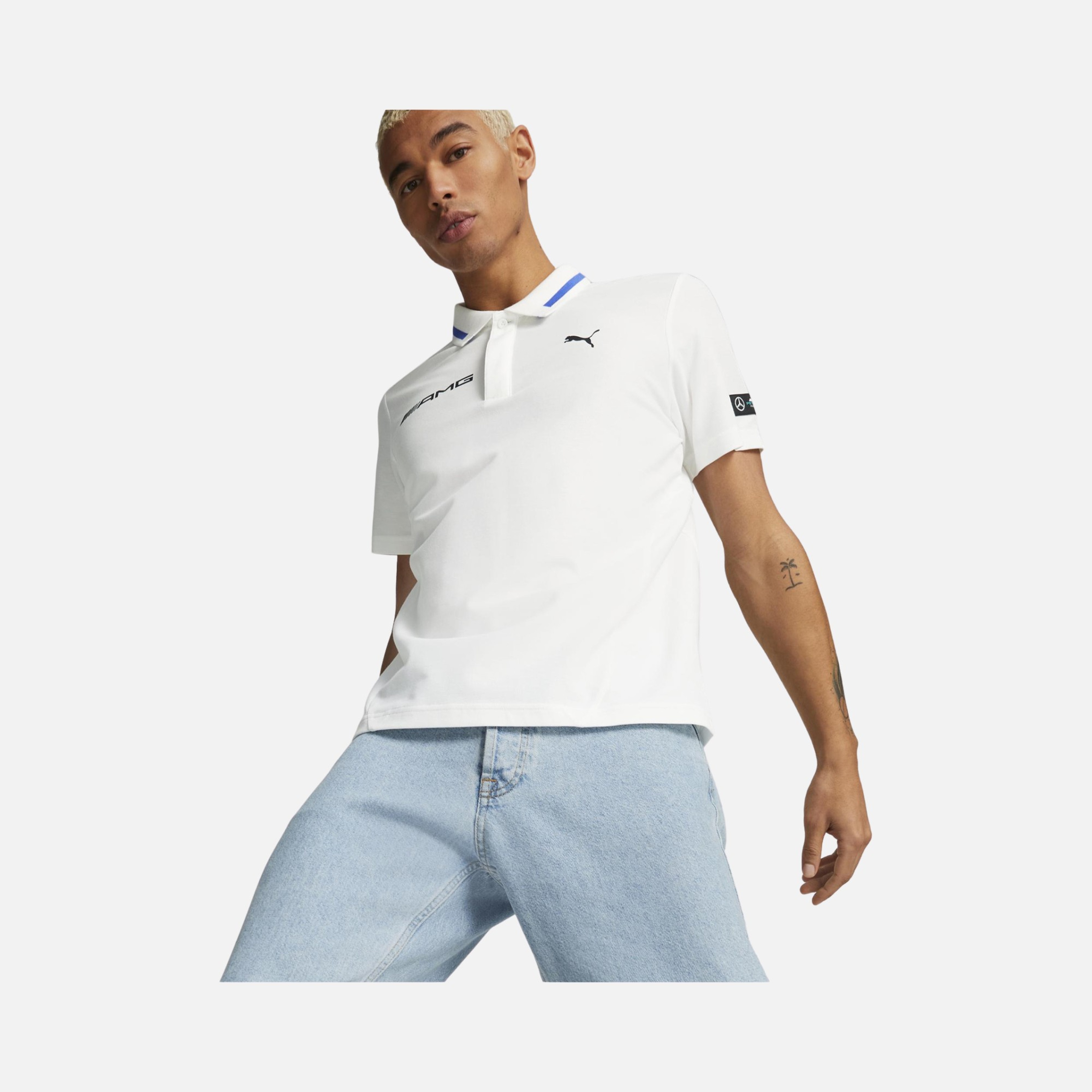 Puma Sportswear Mercedes AMG Polo Short-Sleeve Erkek Tişört