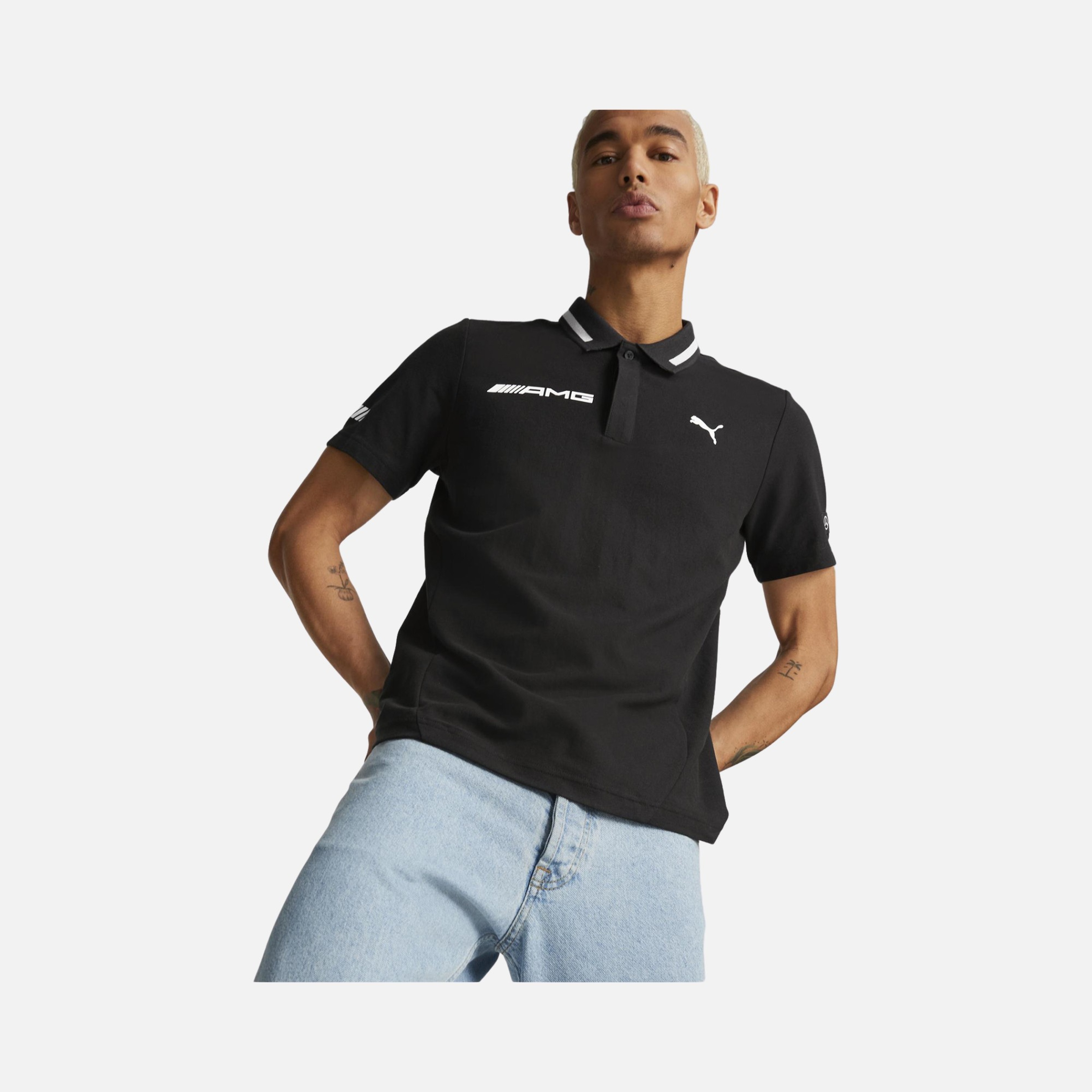 Puma Sportswear Mercedes AMG Polo Short-Sleeve Erkek Tişört