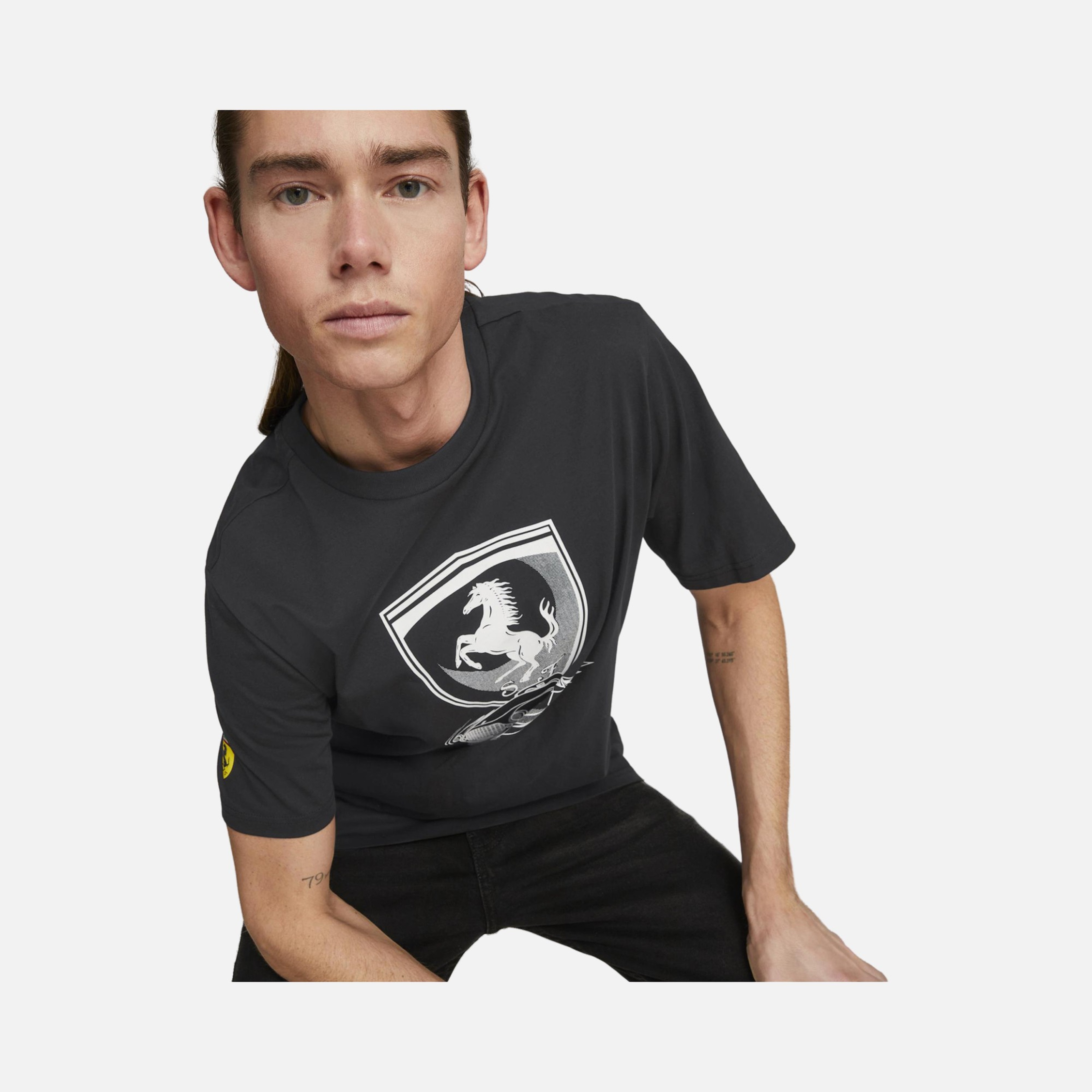 Puma Sportswear Ferrari Race Big Shield Short-Sleeve Erkek Tişört