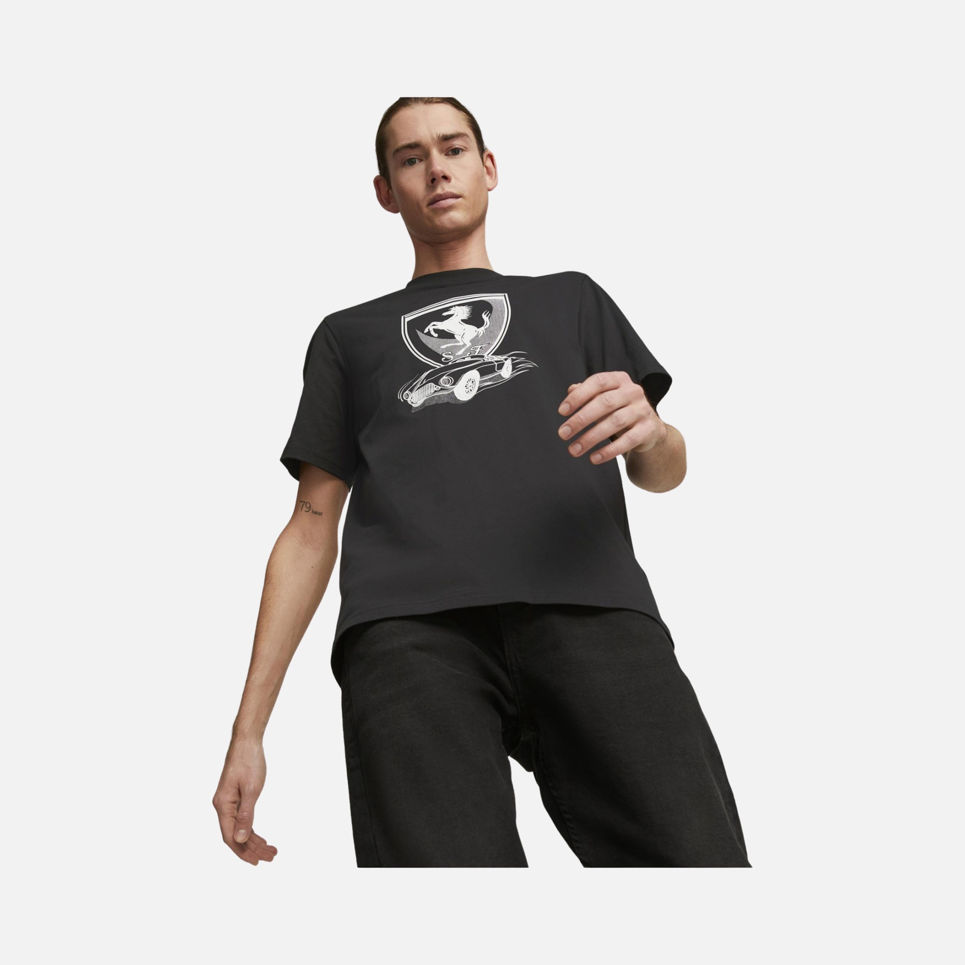 Puma Sportswear Ferrari Race Big Shield Short-Sleeve Erkek Tişört