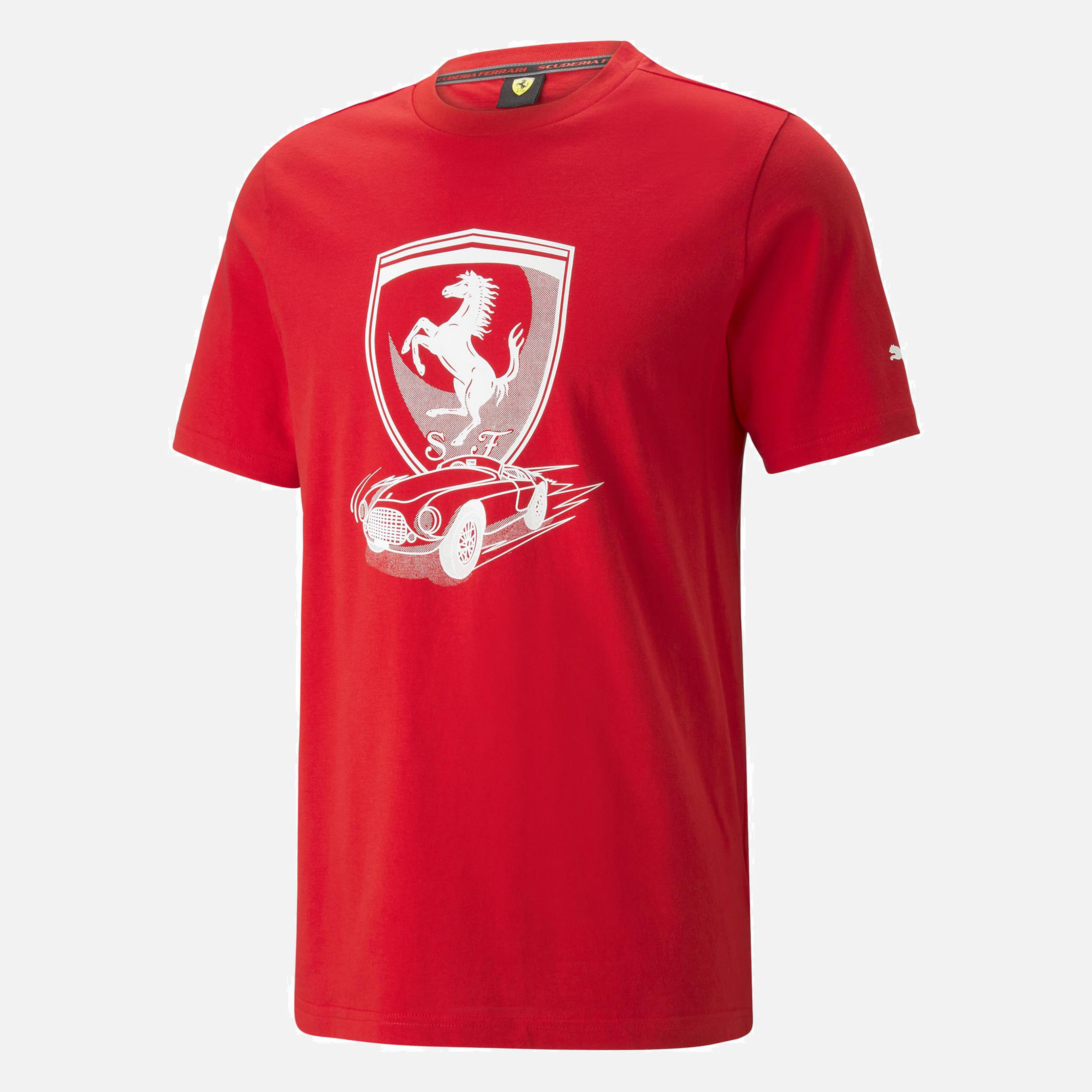 Puma Sportswear Ferrari Race Big Shield Short-Sleeve Erkek Tişört
