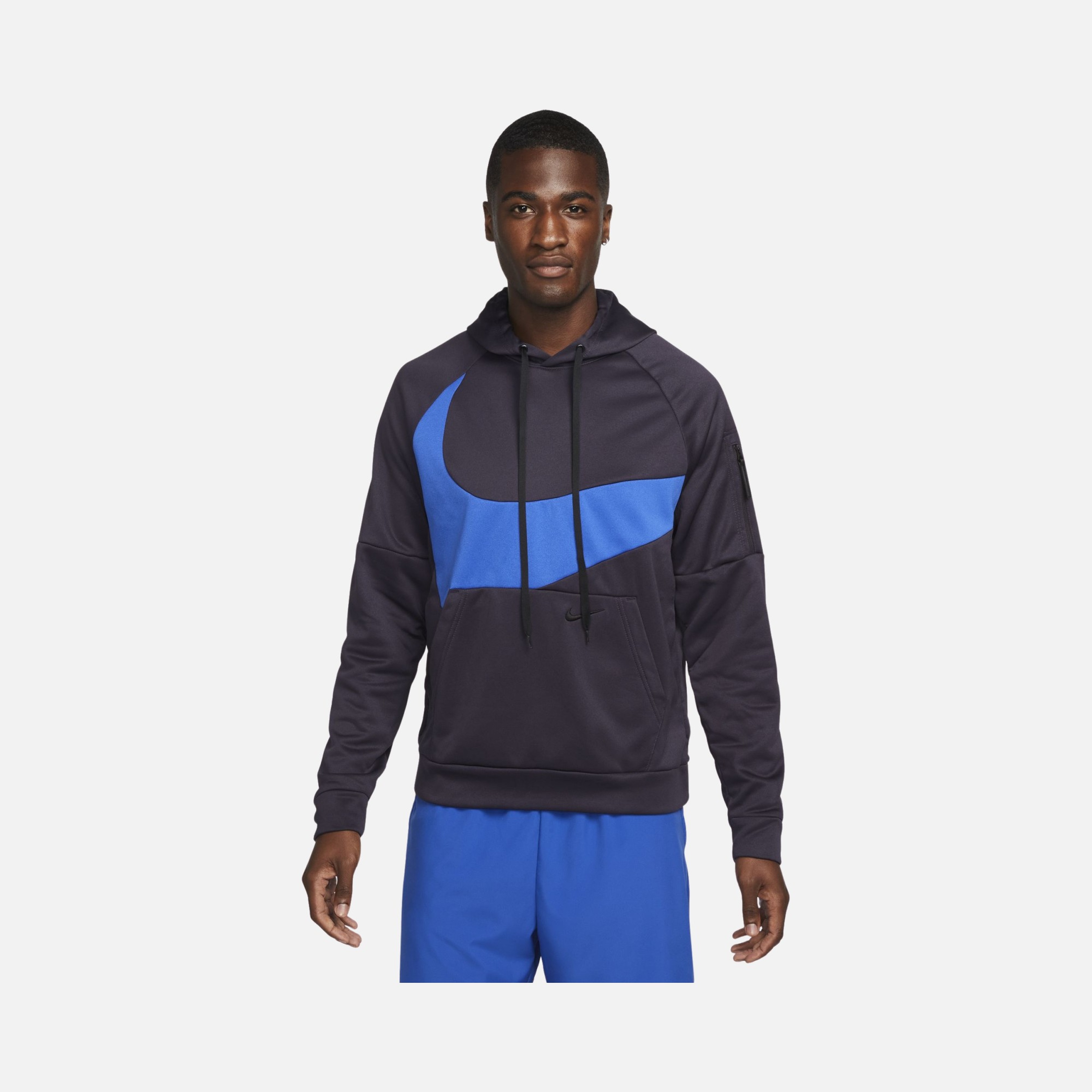 Nike Therma-Fit Pullover Swoosh Graphic Fitness Hoodie Erkek Sweatshirt