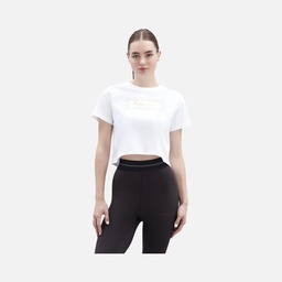 Skechers Graphic Shiny Logo Cropped Training Short-Sleeve Kadın Tişört