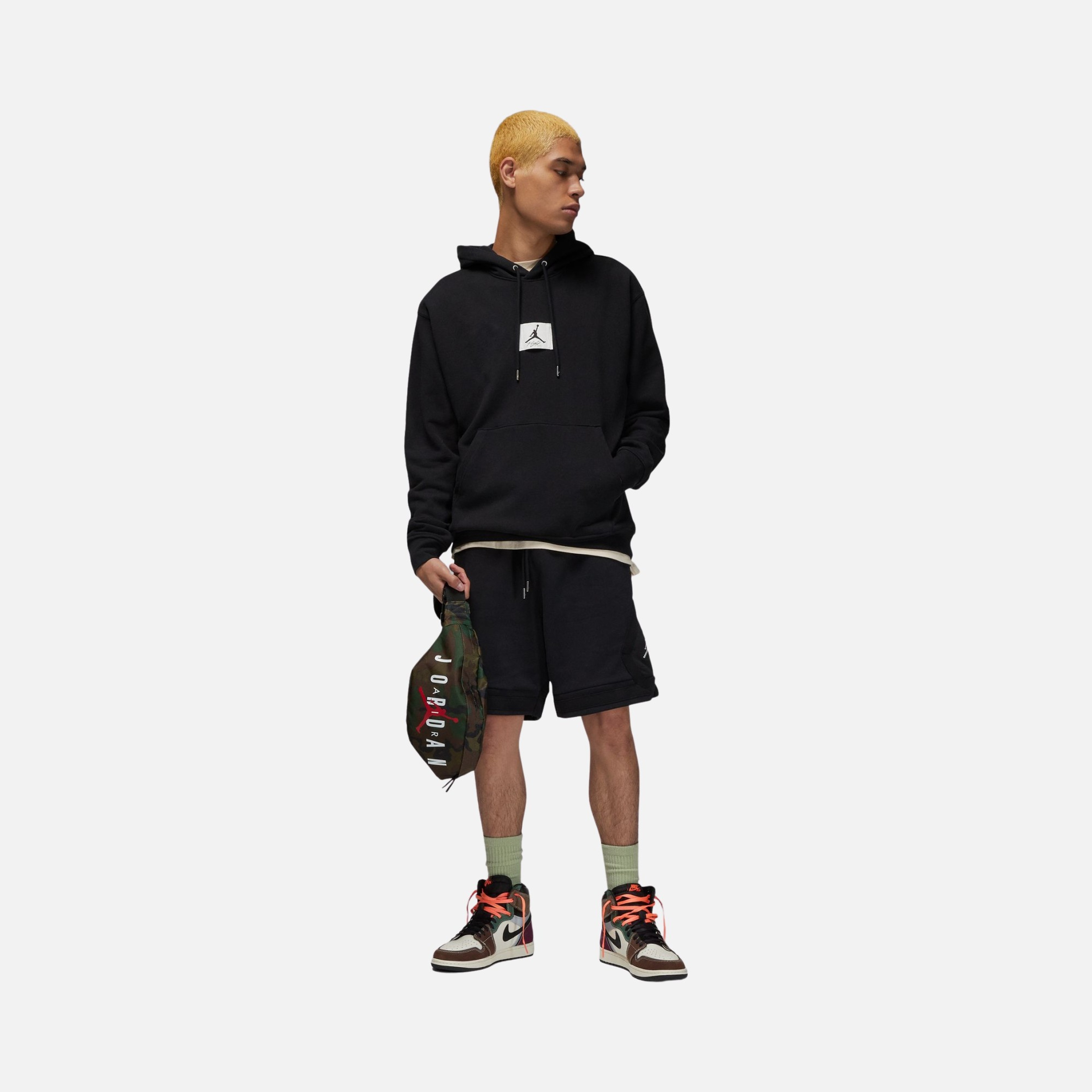 Nike Jordan Flight Fleece Pullover Hoodie Erkek Sweatshirt