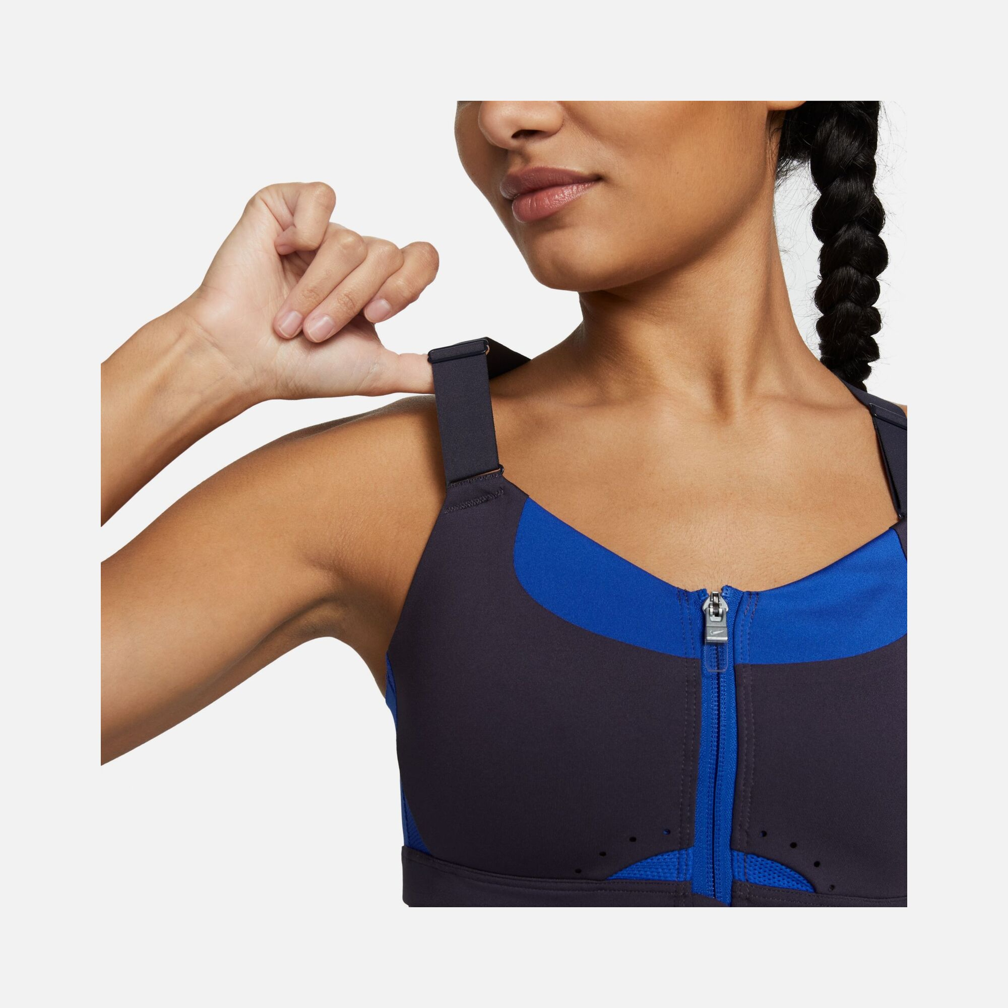 Nike Dri-Fit Alpha High-Support Padded Zip Training Kadın Bra