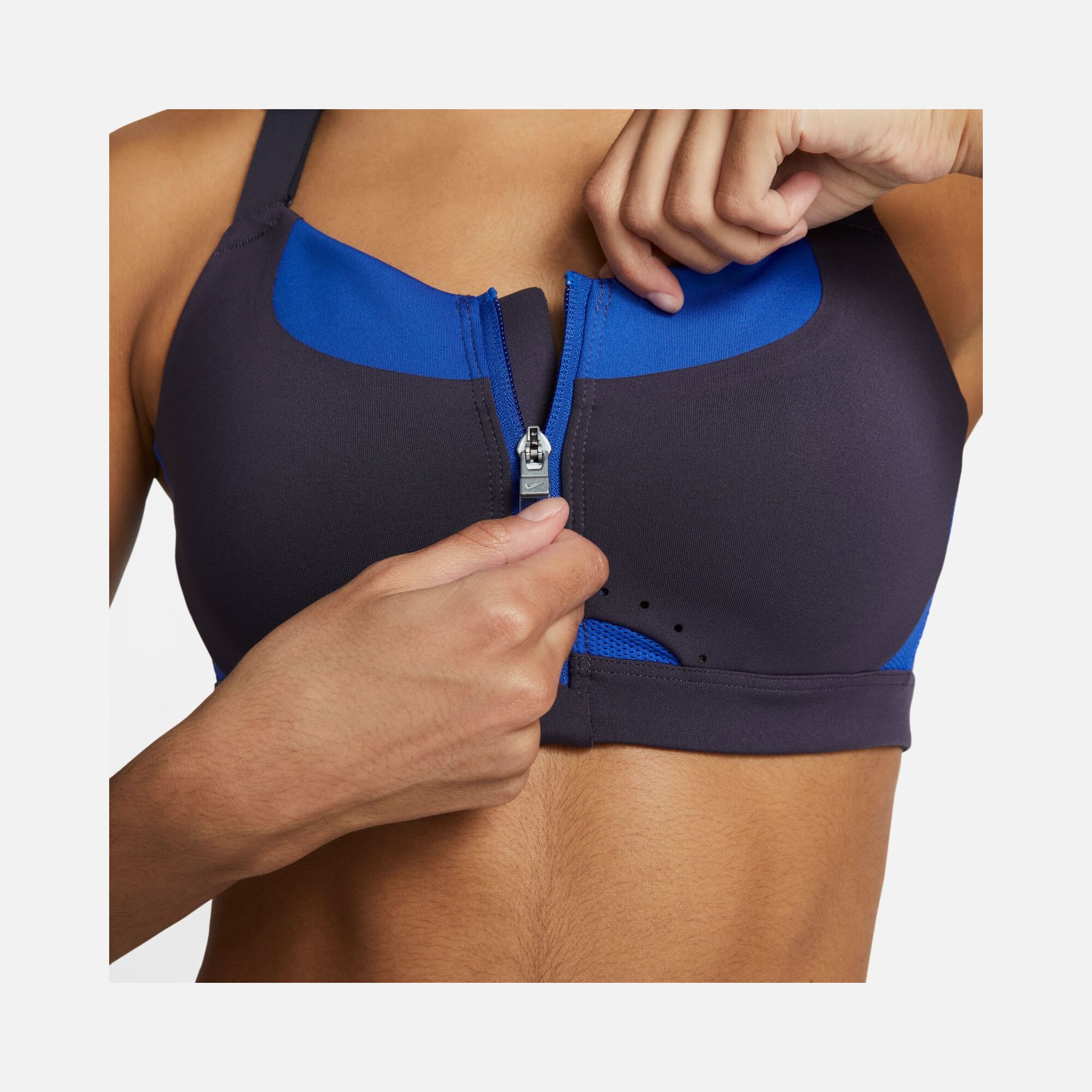 Nike Dri-Fit Alpha High-Support Padded Zip Training Kadın Bra