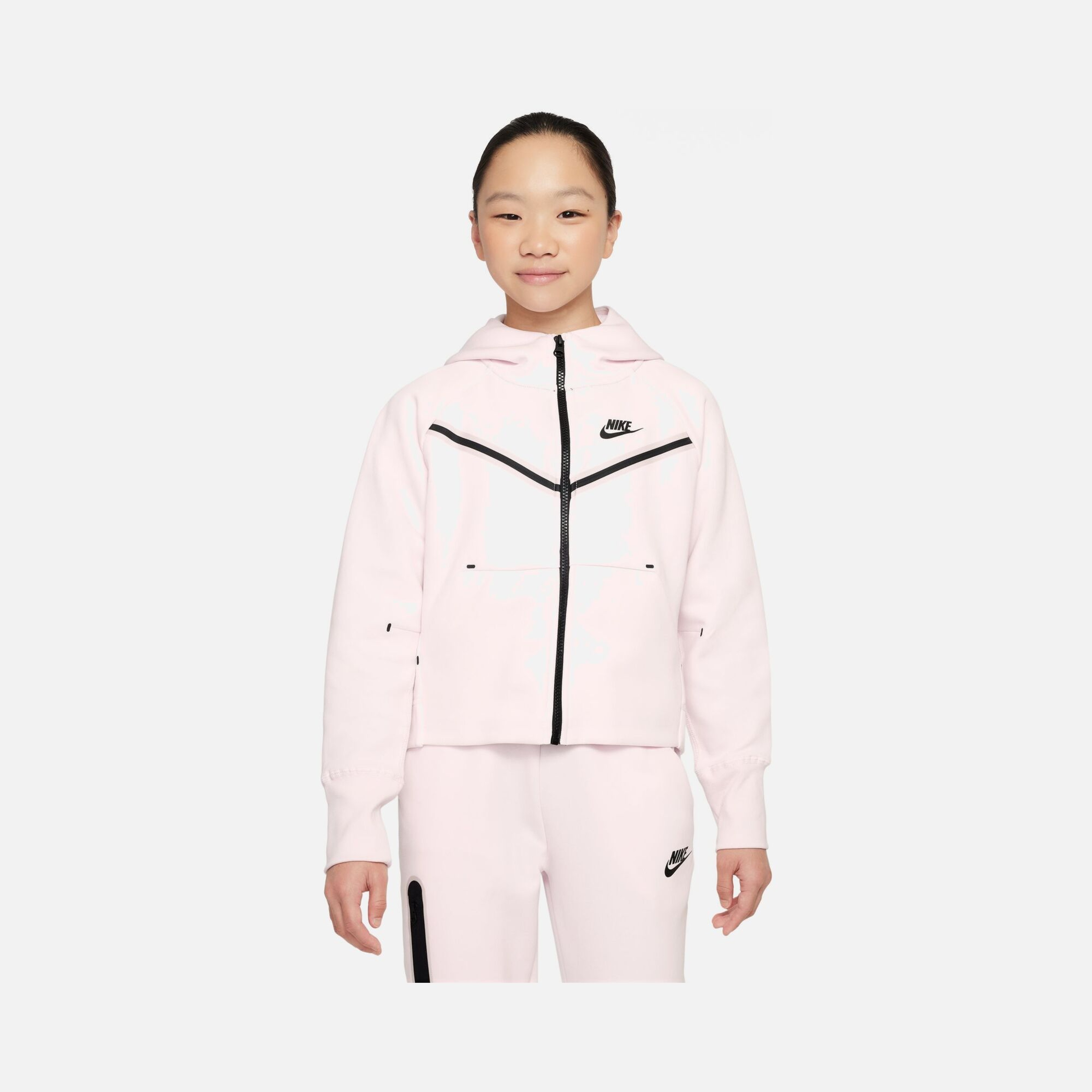 Nike Sportswear Tech Fleece Full-Zip Hoodie (Girls') Çocuk Sweatshirt