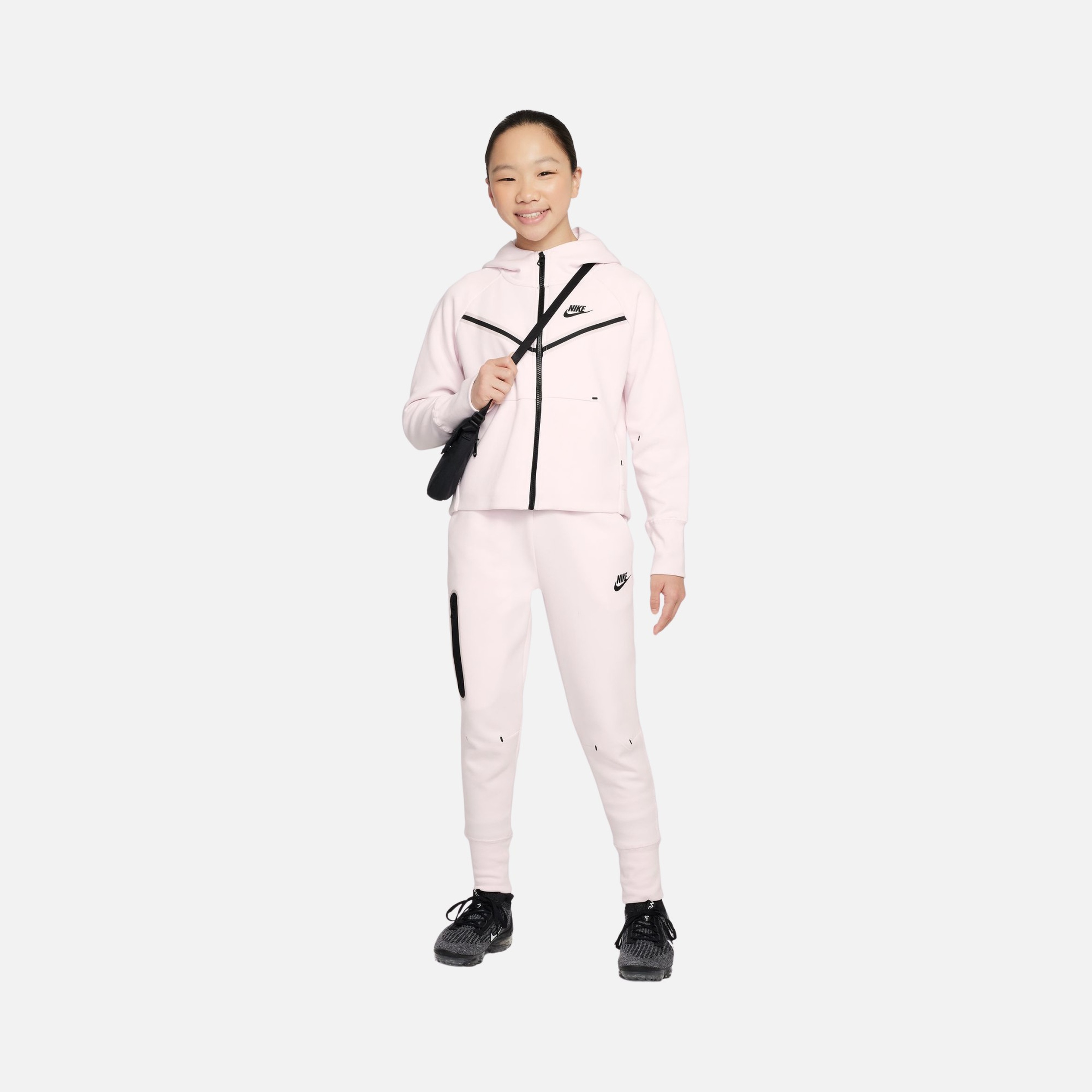 Nike Sportswear Tech Fleece Full-Zip Hoodie (Girls') Çocuk Sweatshirt