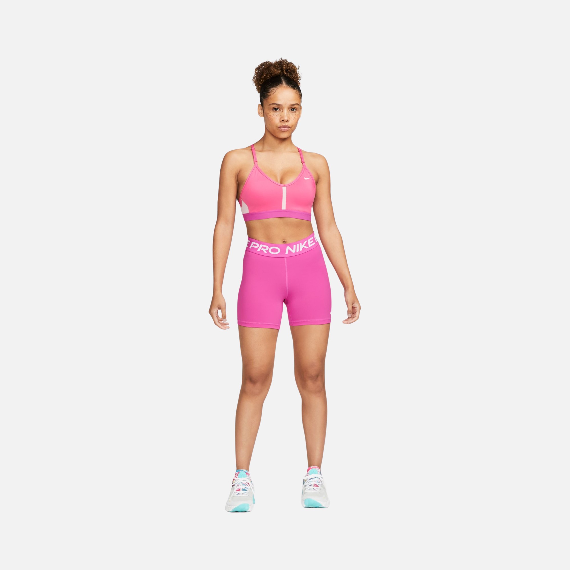 Nike Dri-Fit Indy V Neck Light-Support Sports Training Kadın Bra