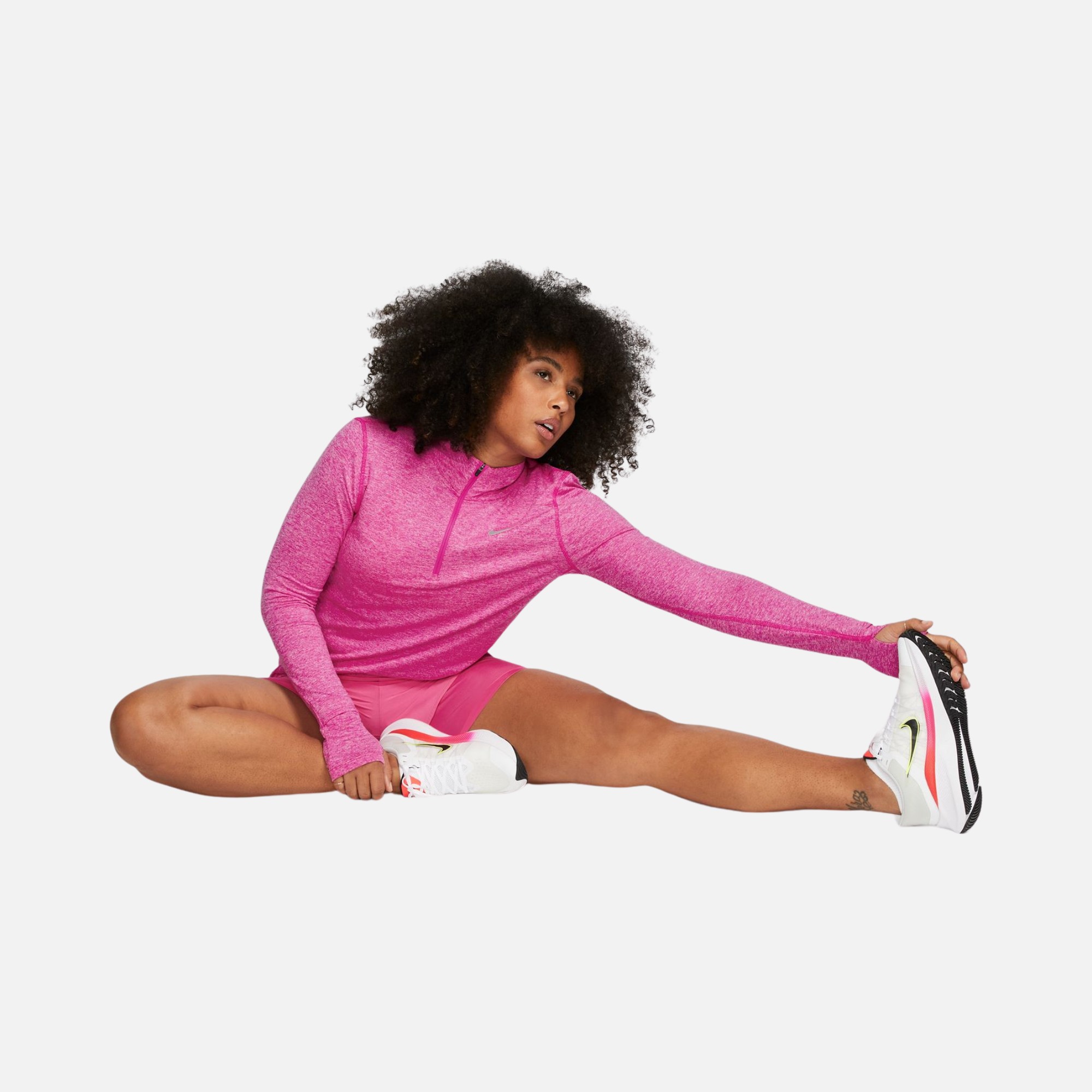 Nike Element 1/2-Zip Running Long-Sleeve Kadın Tişört