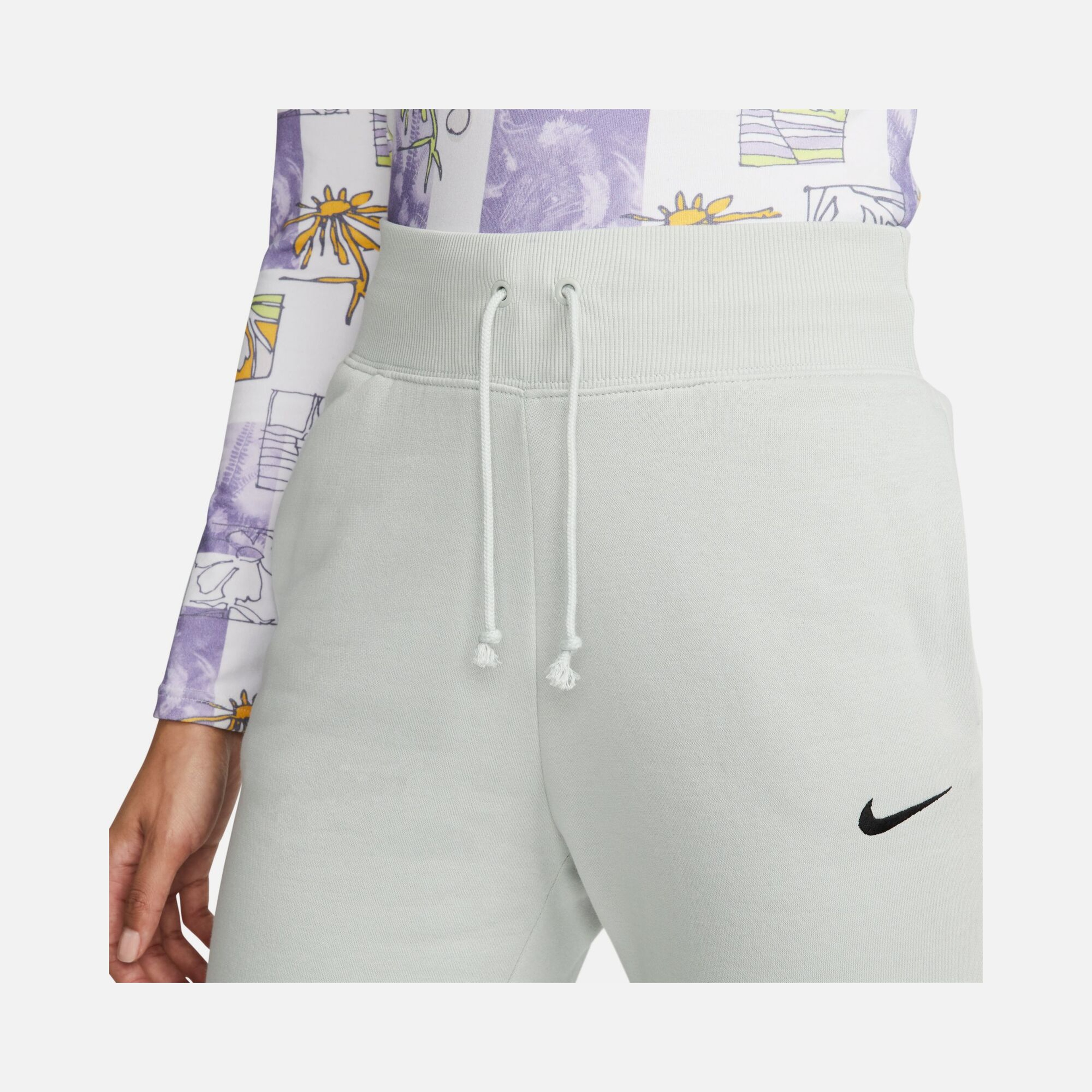 Nike Sportswear Gel-Midi Swoosh Phoenix Fleece High-Waisted Kadın Eşofman Altı