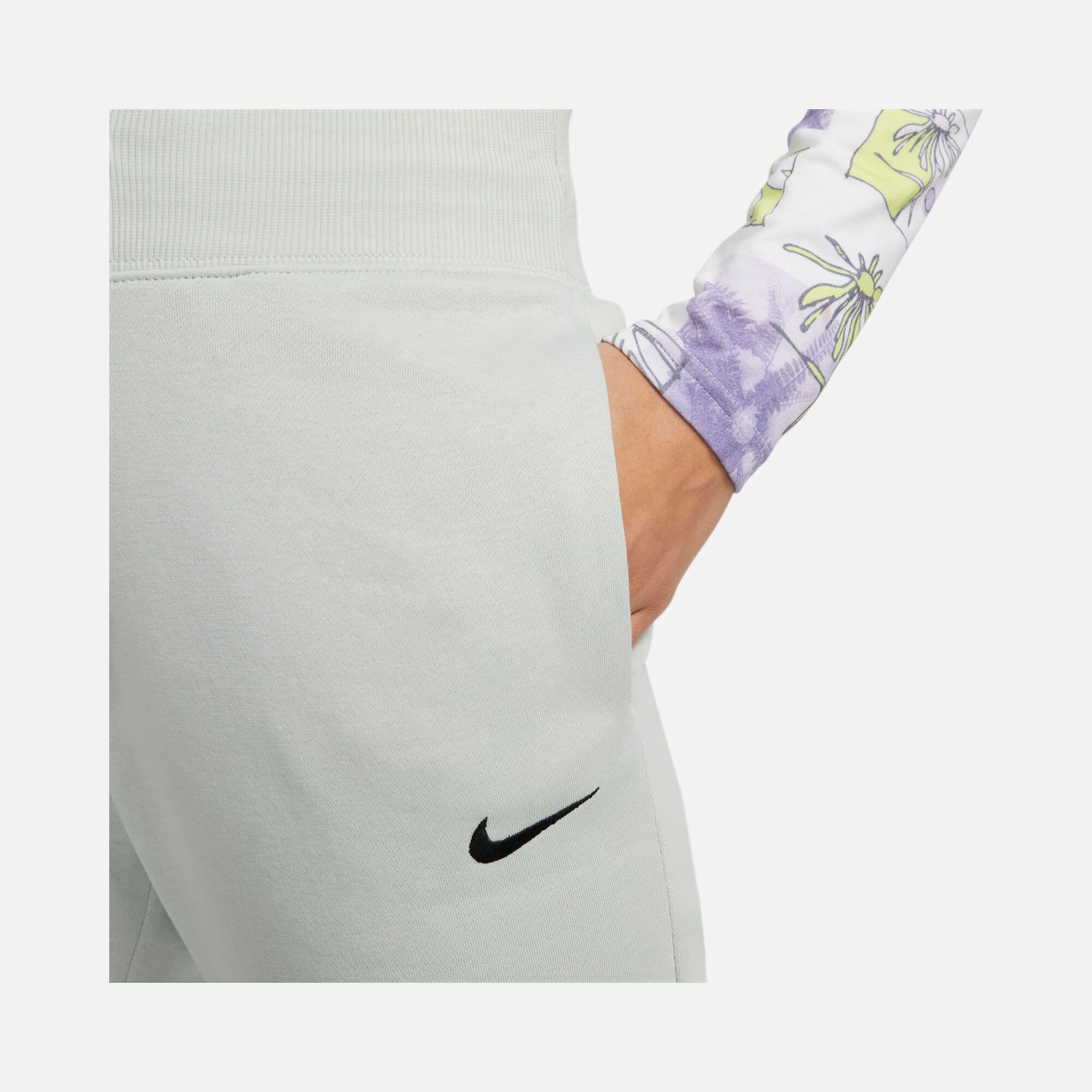 Nike Sportswear Gel-Midi Swoosh Phoenix Fleece High-Waisted Kadın Eşofman Altı