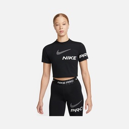 Nike Pro Dri-Fit Cropped Graphic Training Short-Sleeve Kadın Tişört
