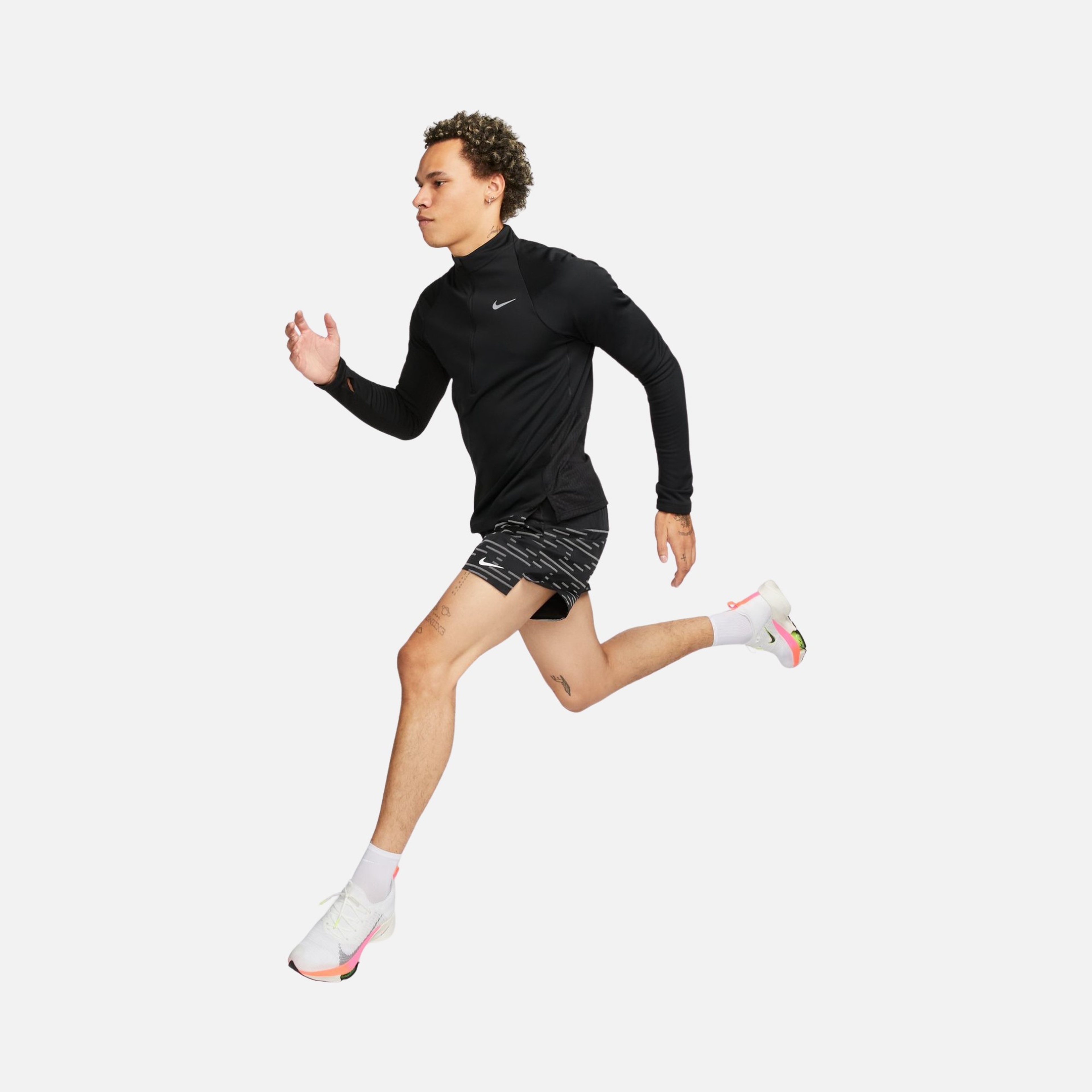 Nike Therma-Fit Run Division 1/2-Zip Running Long-Sleeve Erkek Tişört