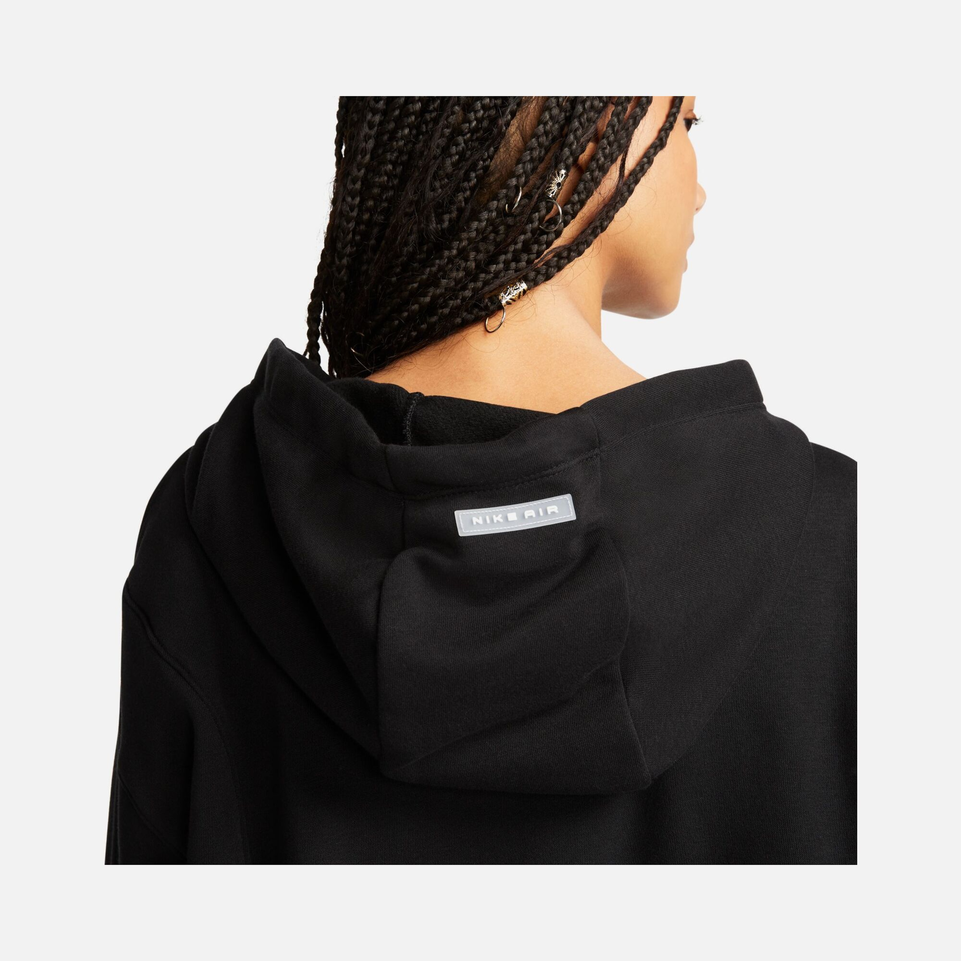 Nike Sportswear Air Oversized Crop Fleece Hoodie Kadın Sweatshirt