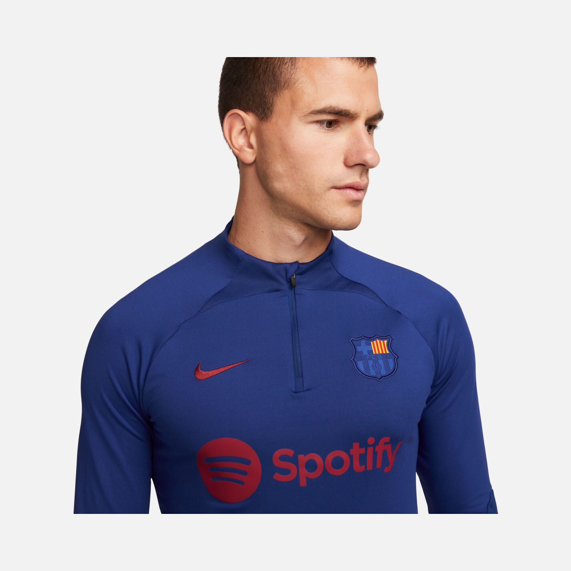 Nike FC Barcelona Dri-Fit Strike Football Drill 1/2-Zip Long