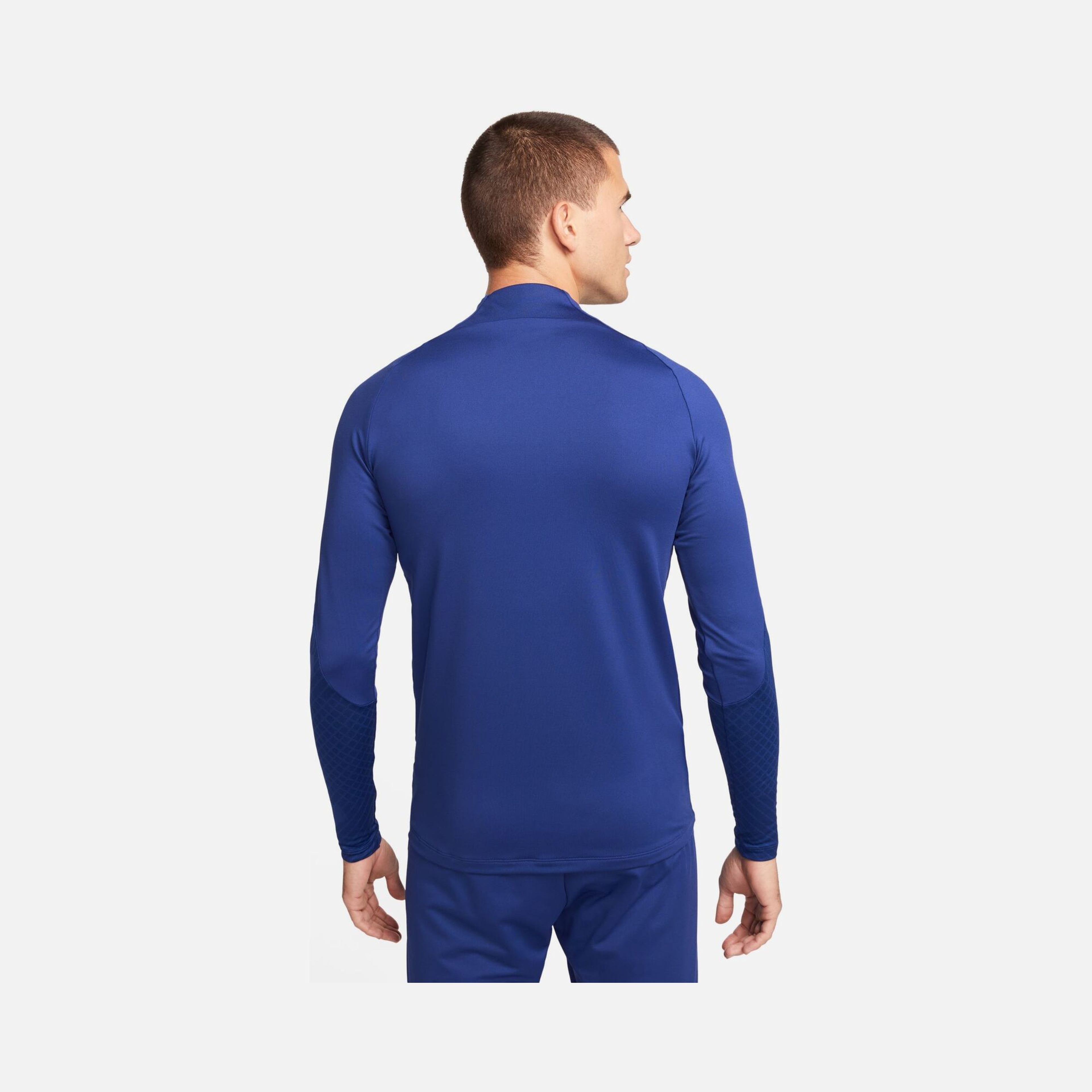 Nike FC Barcelona Dri-Fit Strike Football Drill 1/2-Zip Long-Sleeve Erkek Tişört