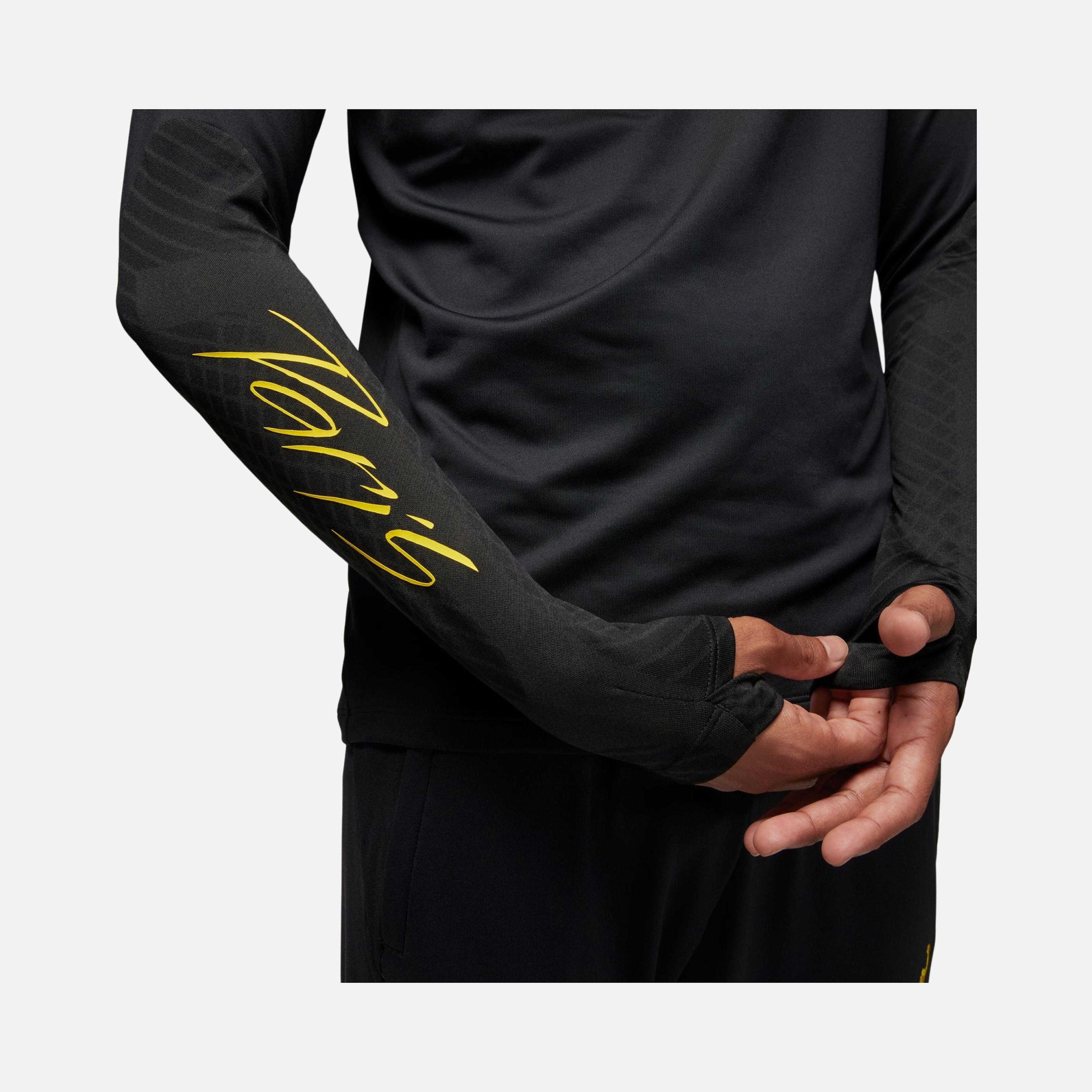 Nike Paris Saint-Germain Strike Jordan Dri-Fit Football Drill 1/2-Zip Long-Sleeve Erkek Tişört