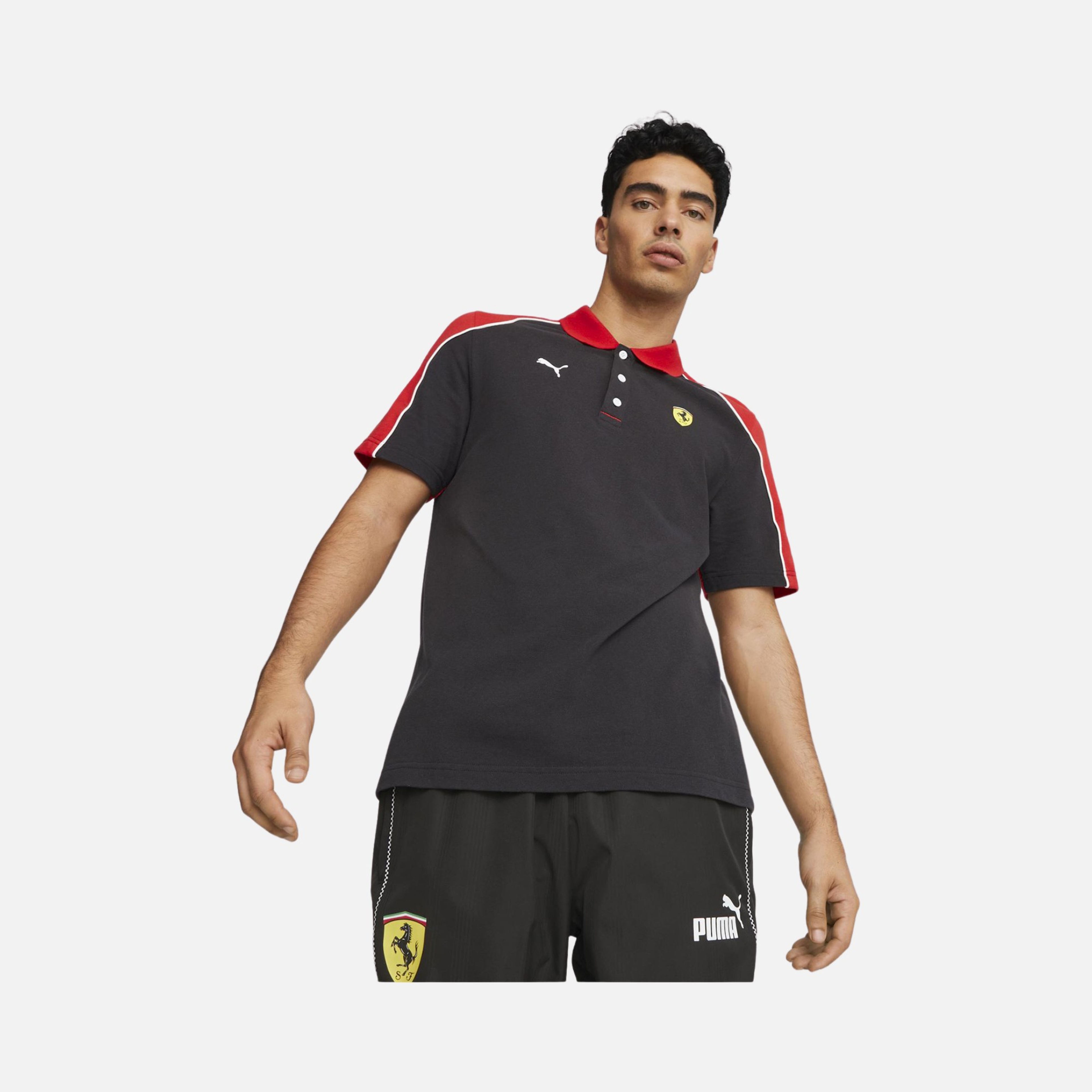 Puma Sportswear Scuderia Ferrari Polo Short-Sleeve Erkek Tişört