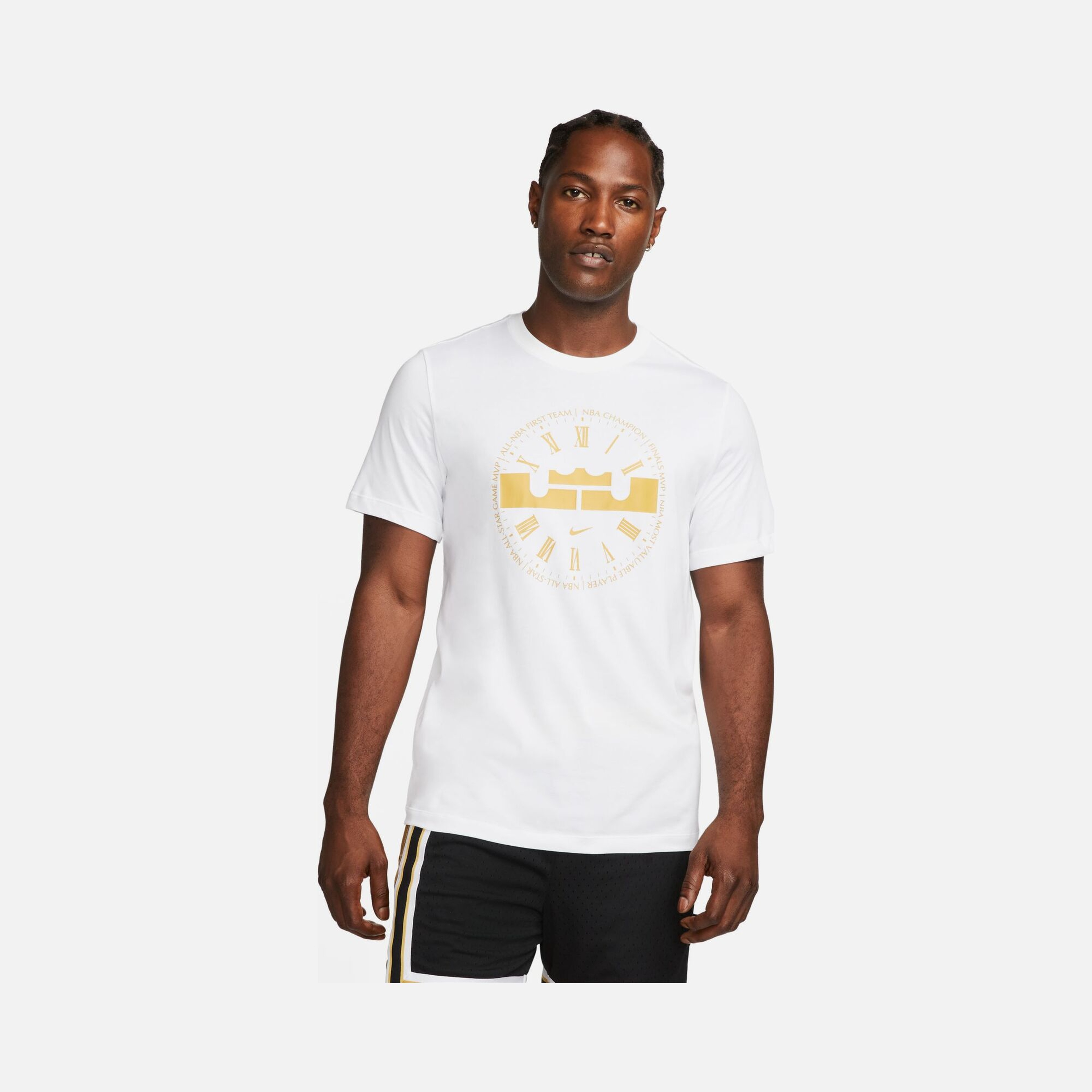 Nike Dri-Fit LeBron ''Milestones Record-breaking Career Graphic'' Basketball Short-Sleeve Erkek Tişört