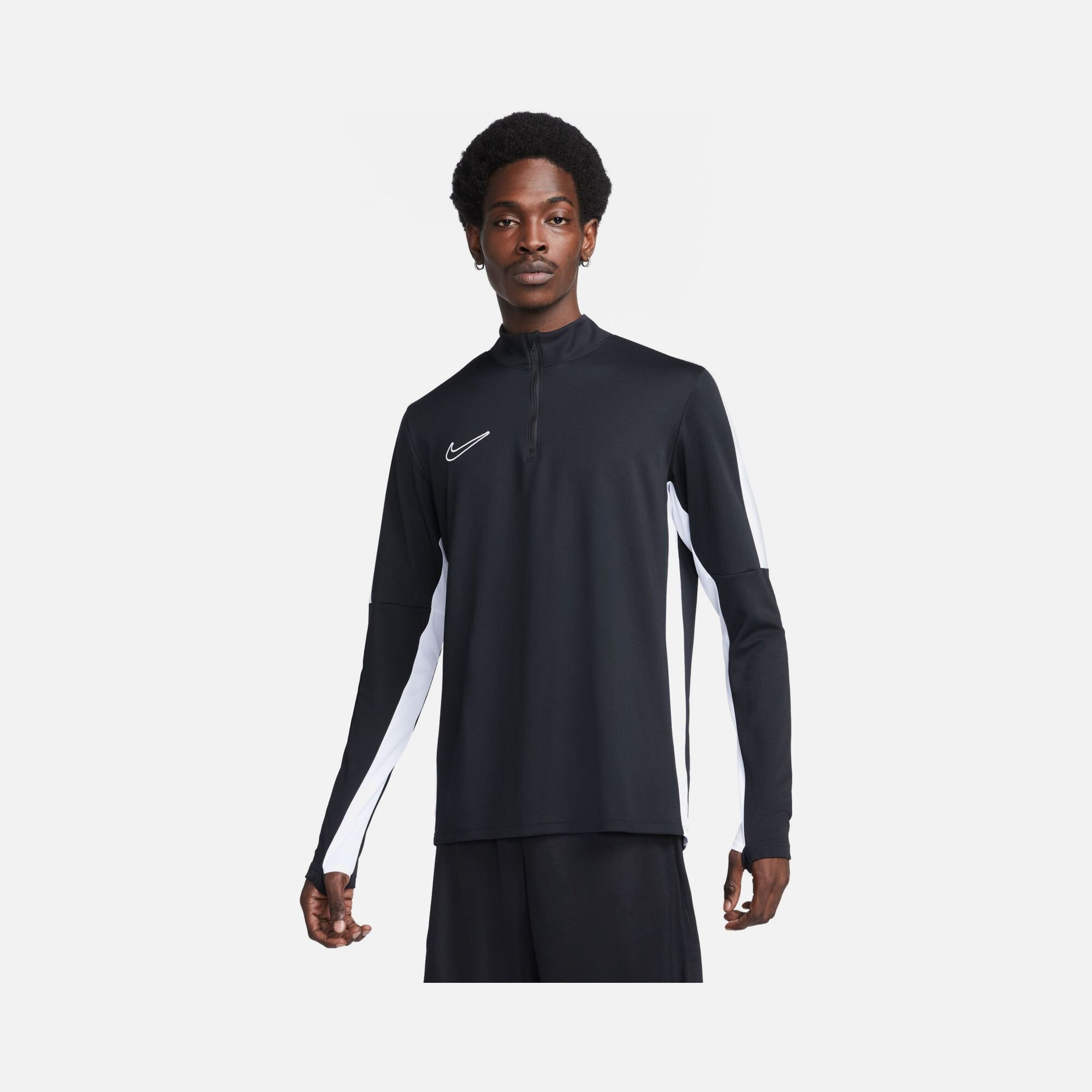Nike Dri-Fit Academy 23 Soccer Drill 1/2-Zip Long-Sleeve Erkek Tişört