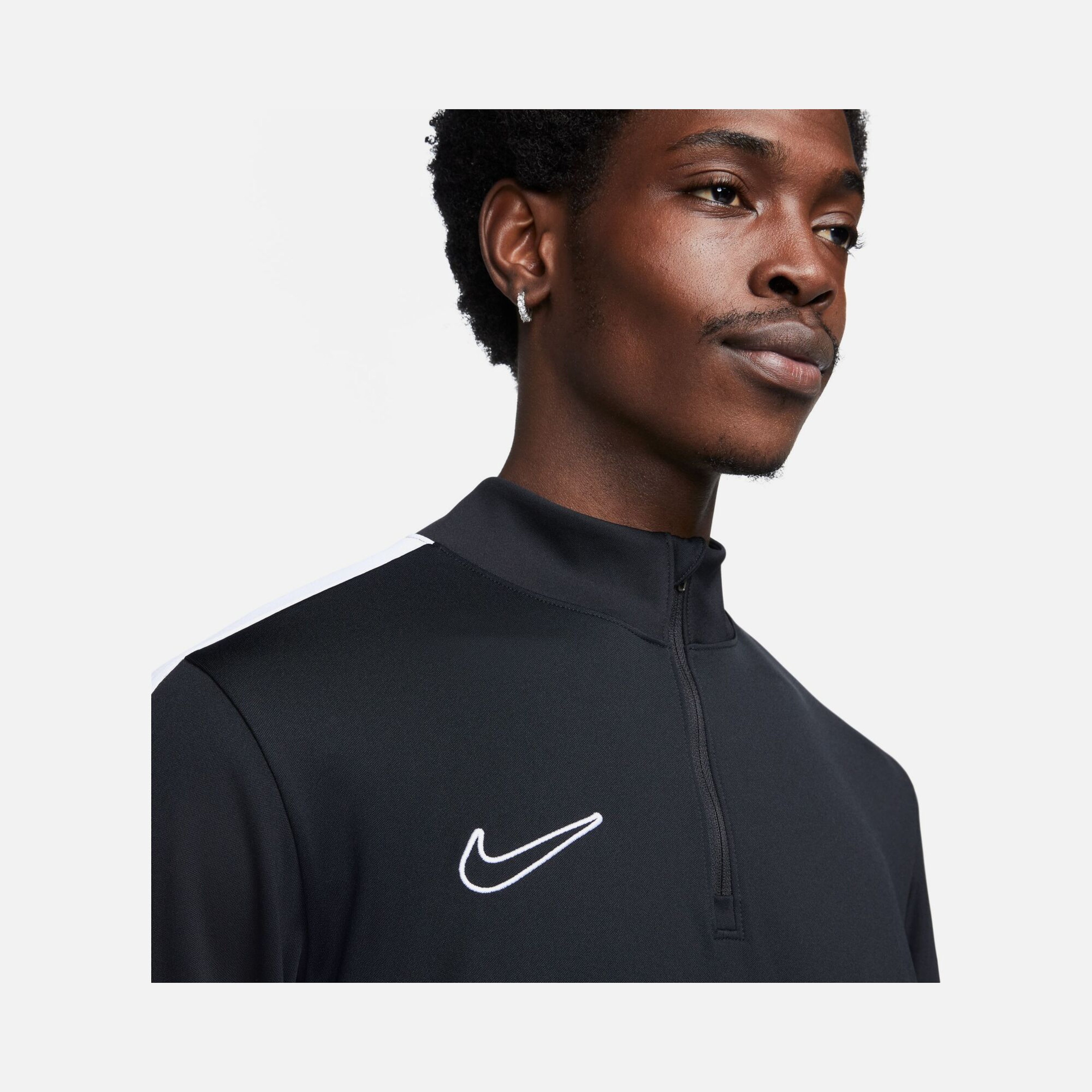 Nike Dri-Fit Academy 23 Soccer Drill 1/2-Zip Long-Sleeve Erkek Tişört