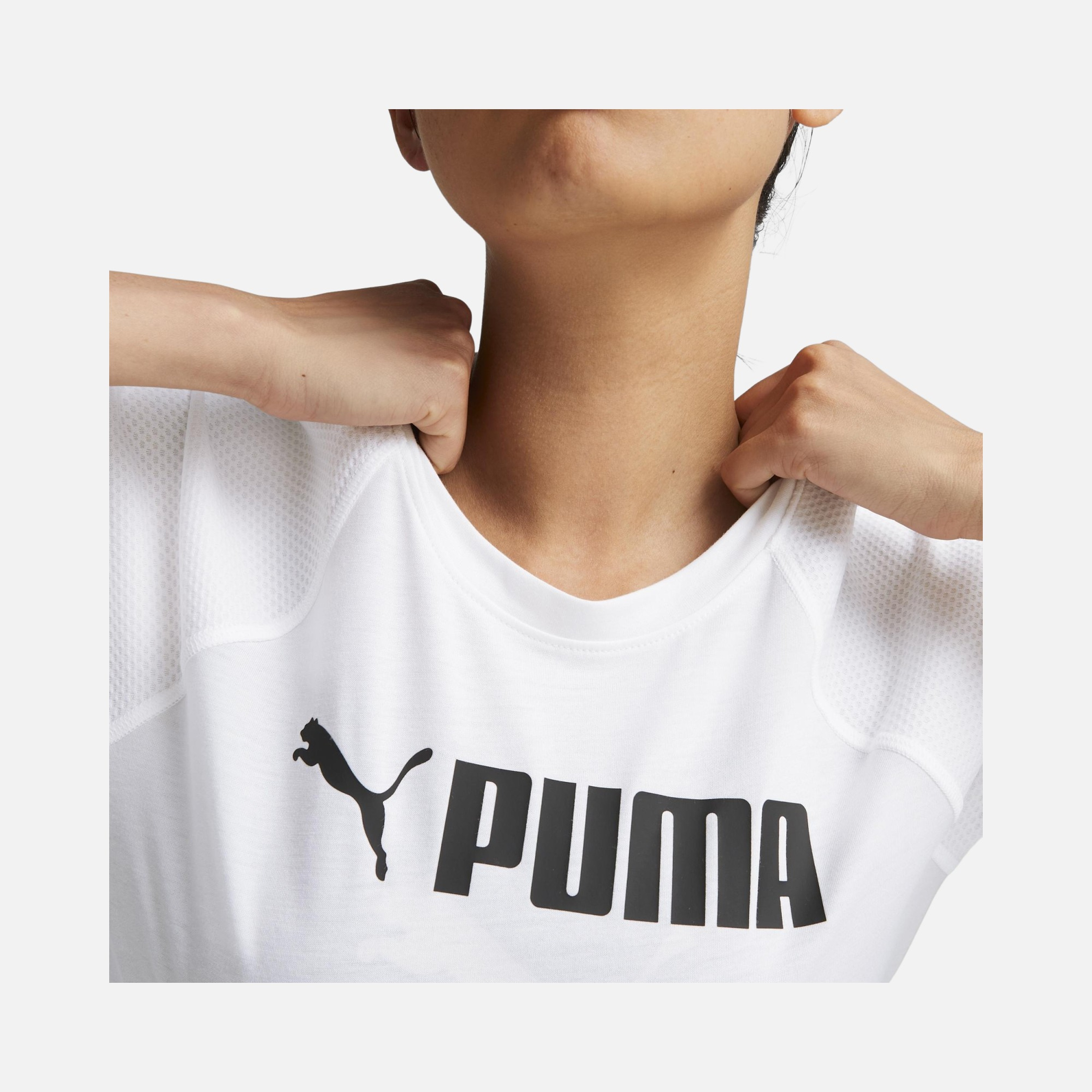 Puma Training Fit Logo Short-Sleeve Kadın Tişört